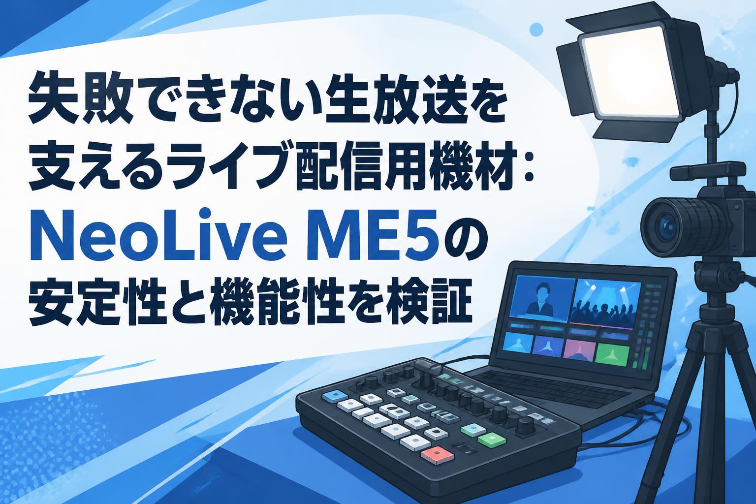 未使用品 ネオライフ 5本セット 失敗できない生放送を支えるライブ配信用機材：NeoLive ME5の安定性と