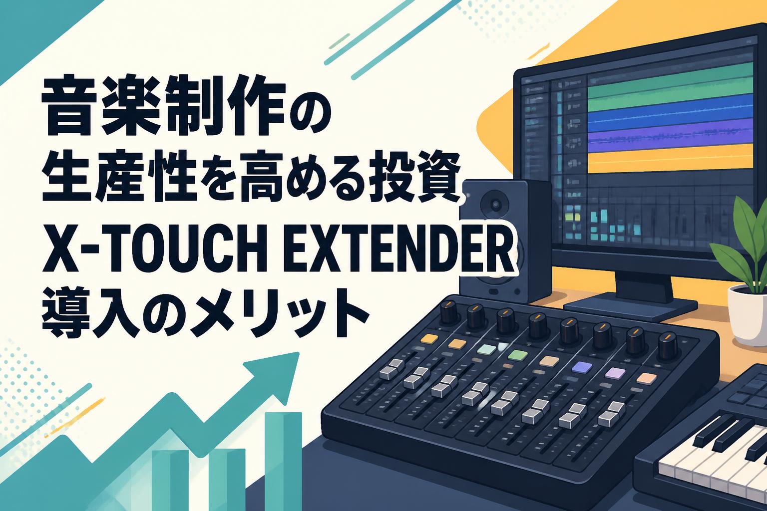 音楽制作の生産性を高める投資。X-TOUCH EXTENDER導入のメリット