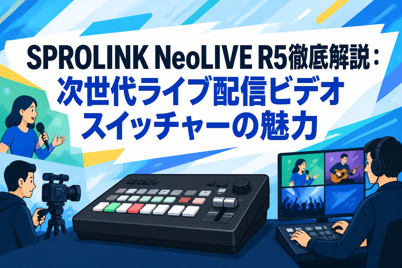 SPROLINK NeoLIVE R5徹底解説：次世代ライブ配信ビデオスイッチャーの