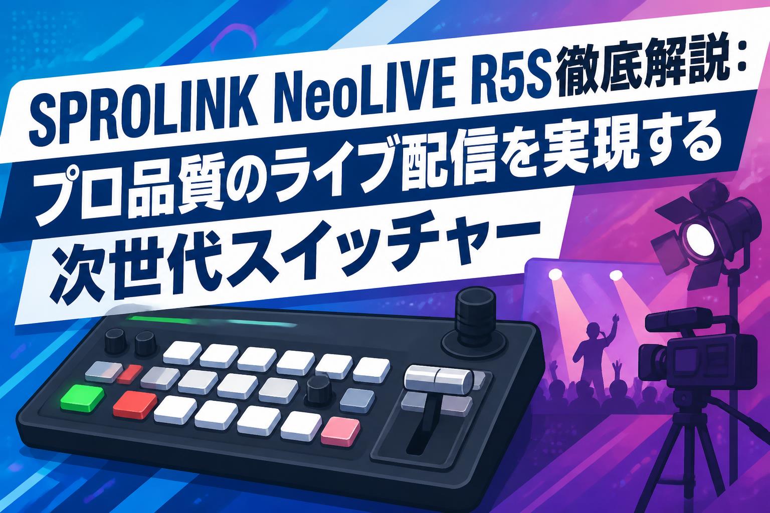 SPROLINK NeoLIVE R5S徹底解説：プロ品質のライブ配信を実現する次世代