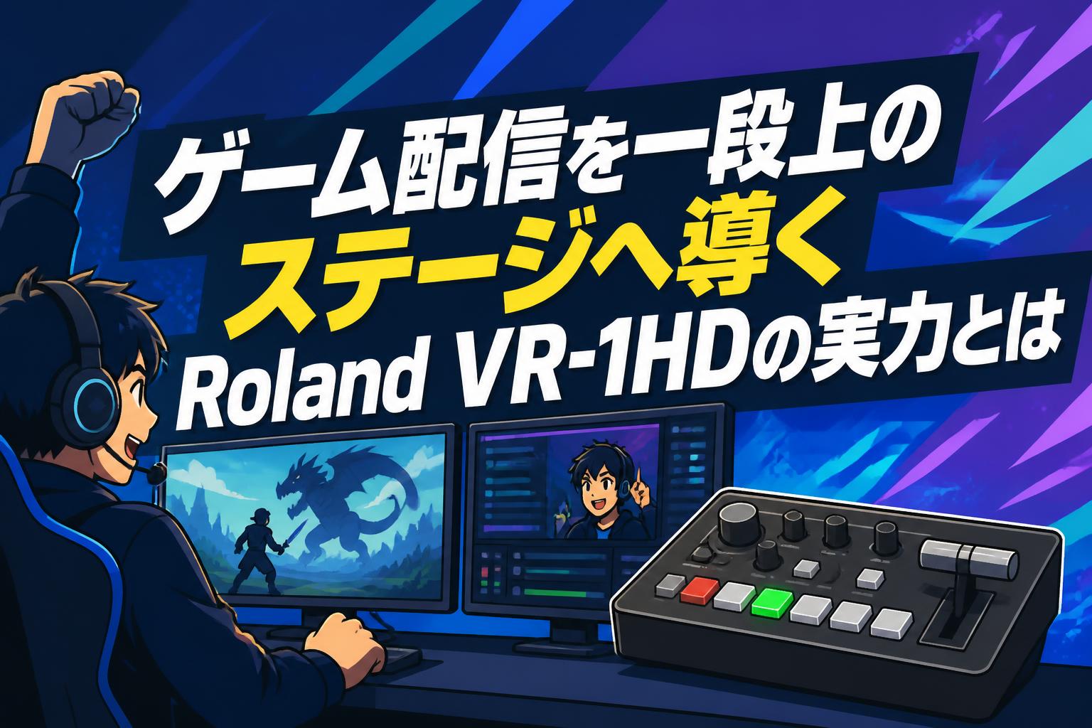 ゲーム配信を一段上のステージへ導くRoland VR-1HDの実力とは | PANDA