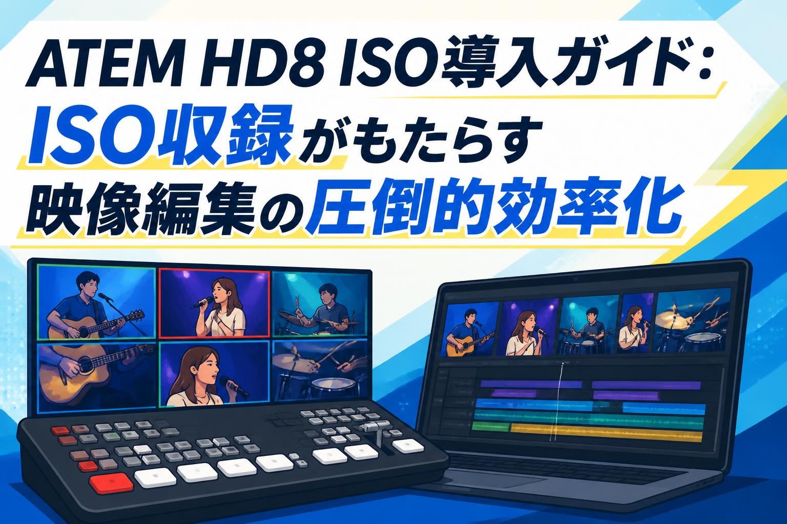 ATEM HD8 ISO導入ガイド：ISO収録がもたらす映像編集の圧倒的効率化