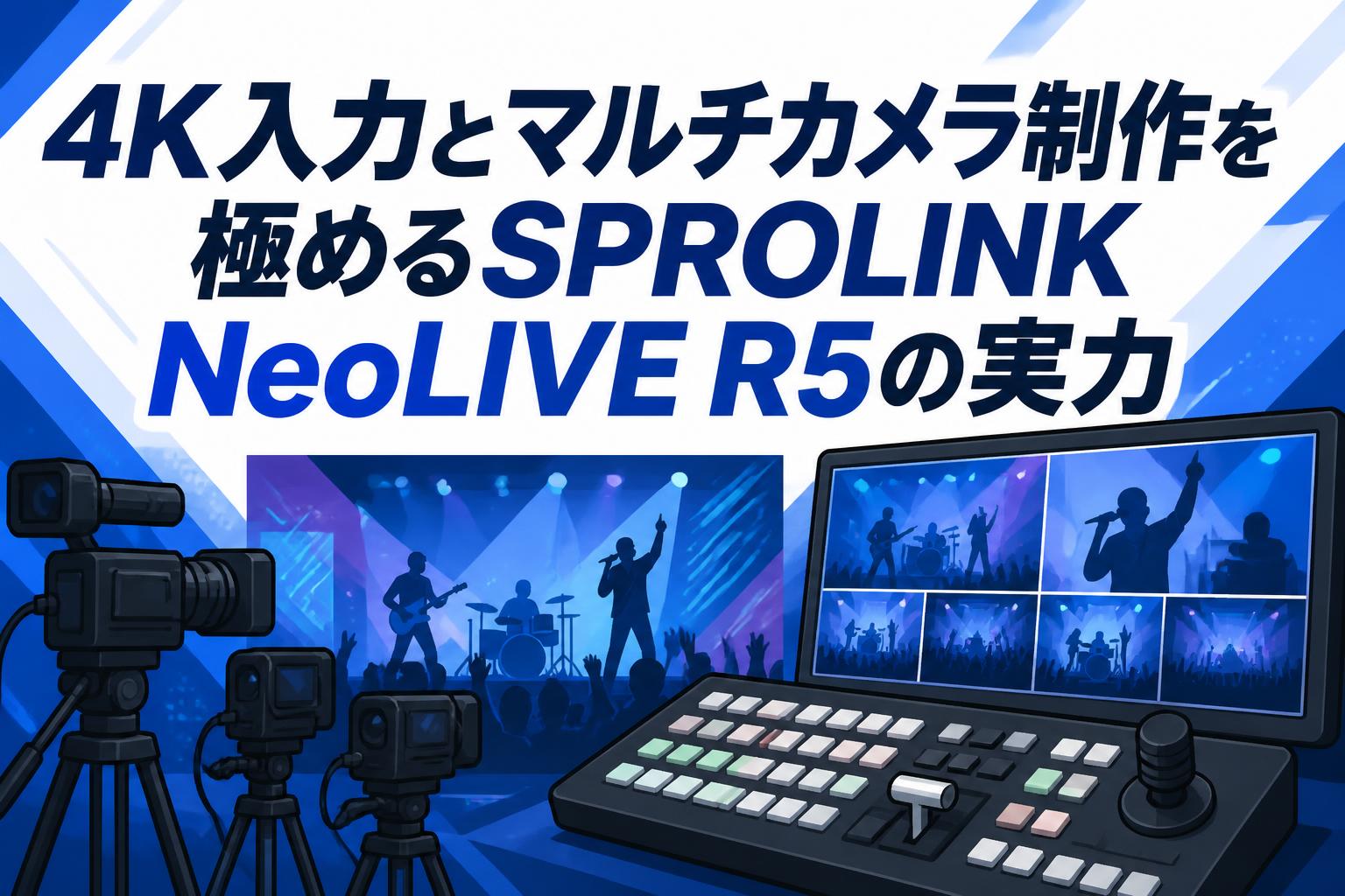 追加検討中 aruruさん専用 4K入力とマルチカメラ制作を極めるSPROLINK NeoLIVE R5の実力 | PANDA