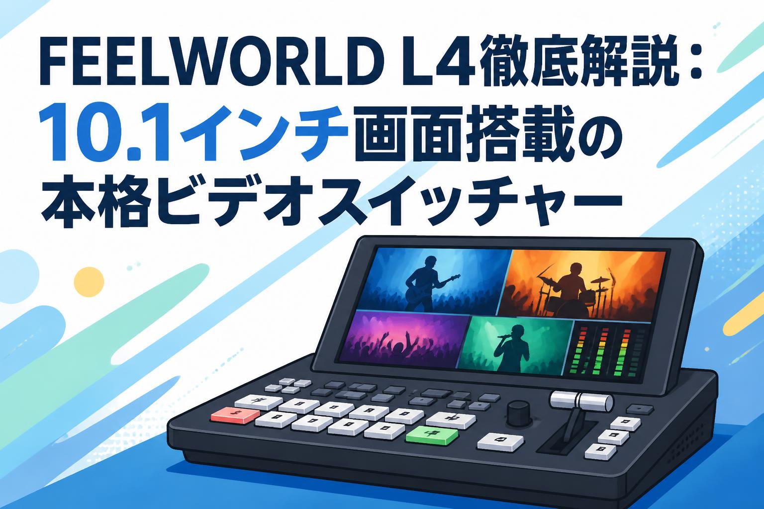 FEELWORLD L4徹底解説：10.1インチ画面搭載の本格ビデオスイッチャー