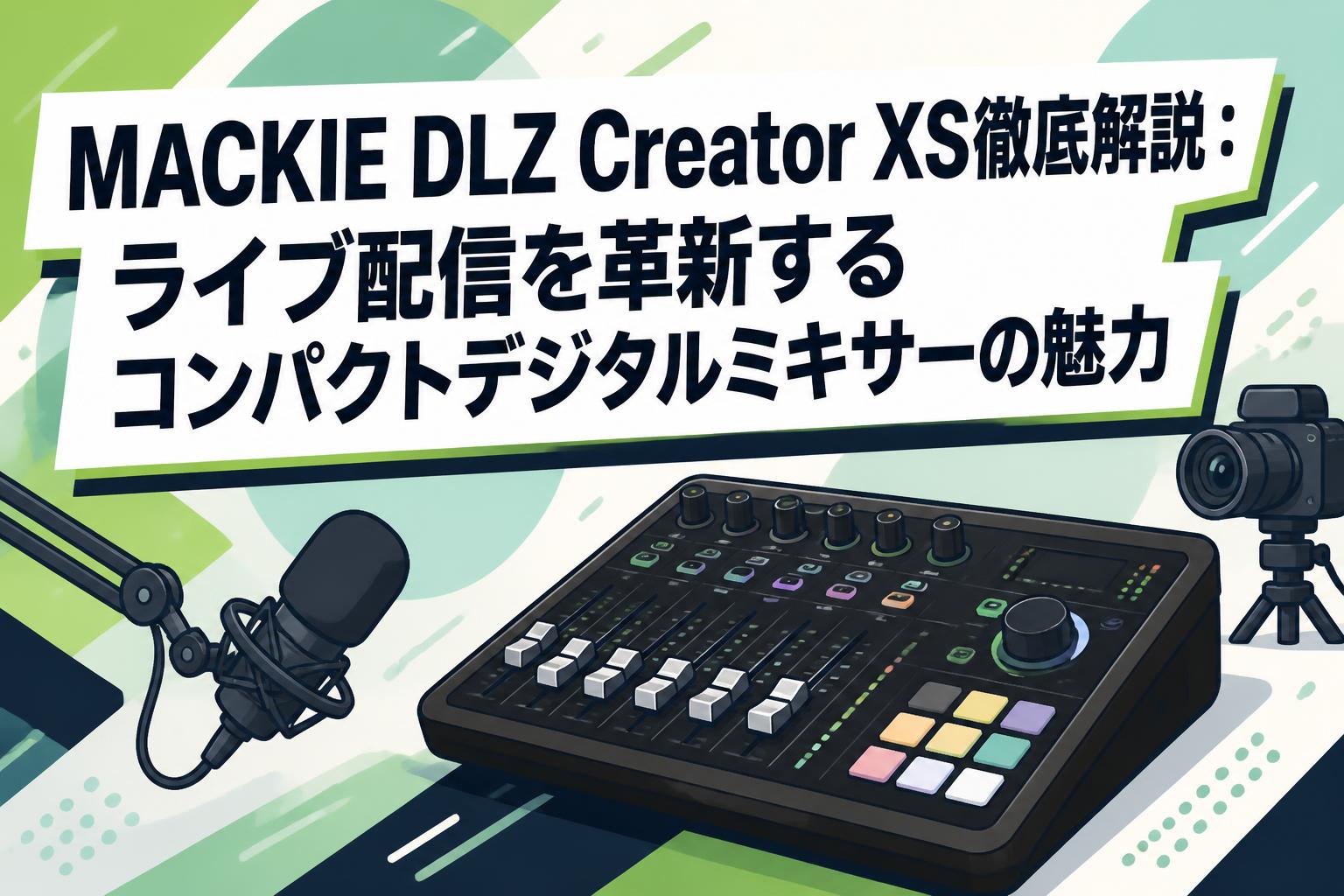 MACKIE DLZ Creator XS徹底解説：ライブ配信を革新するコンパクト