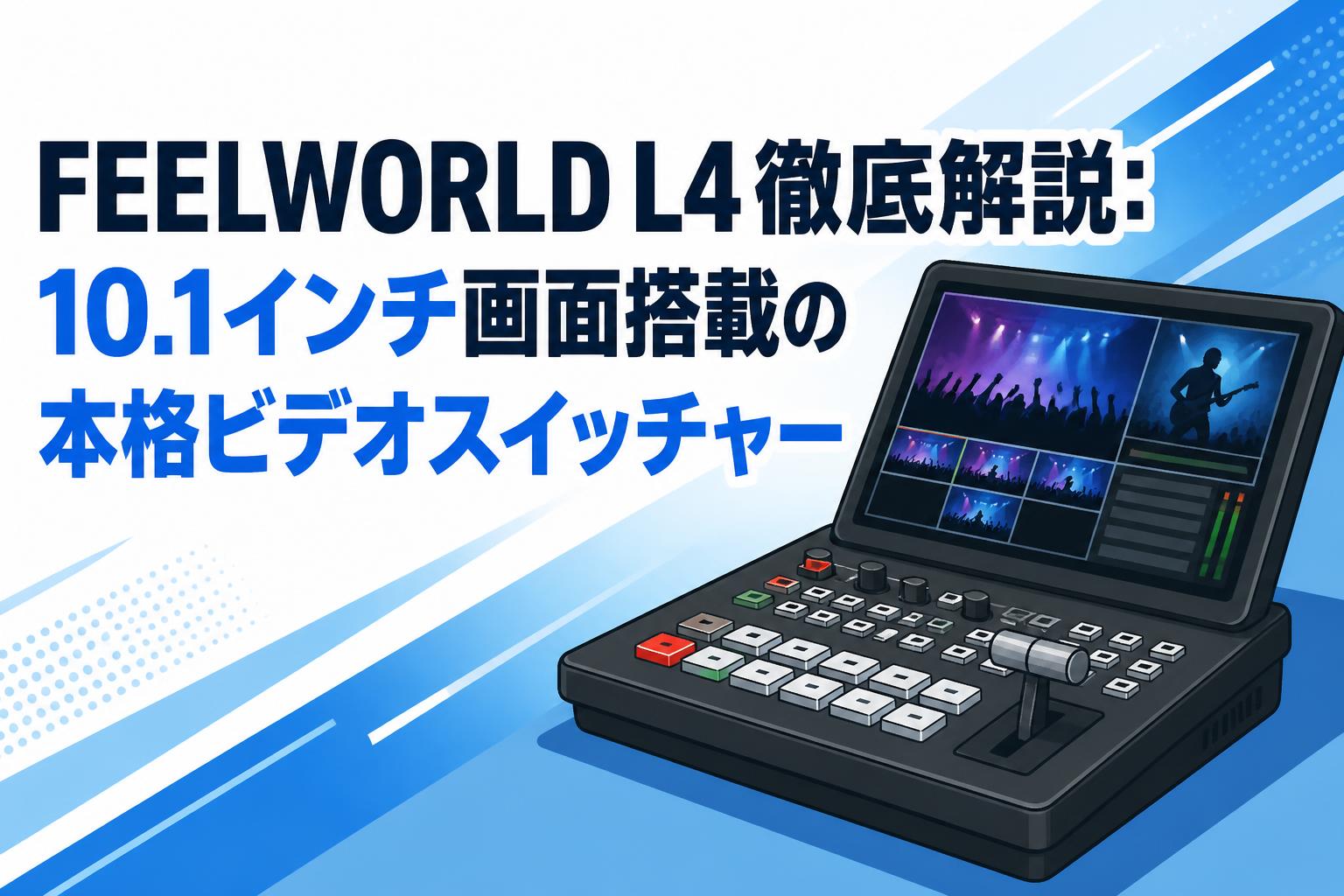 FEELWORLD L4徹底解説：10.1インチ画面搭載の本格ビデオスイッチャー