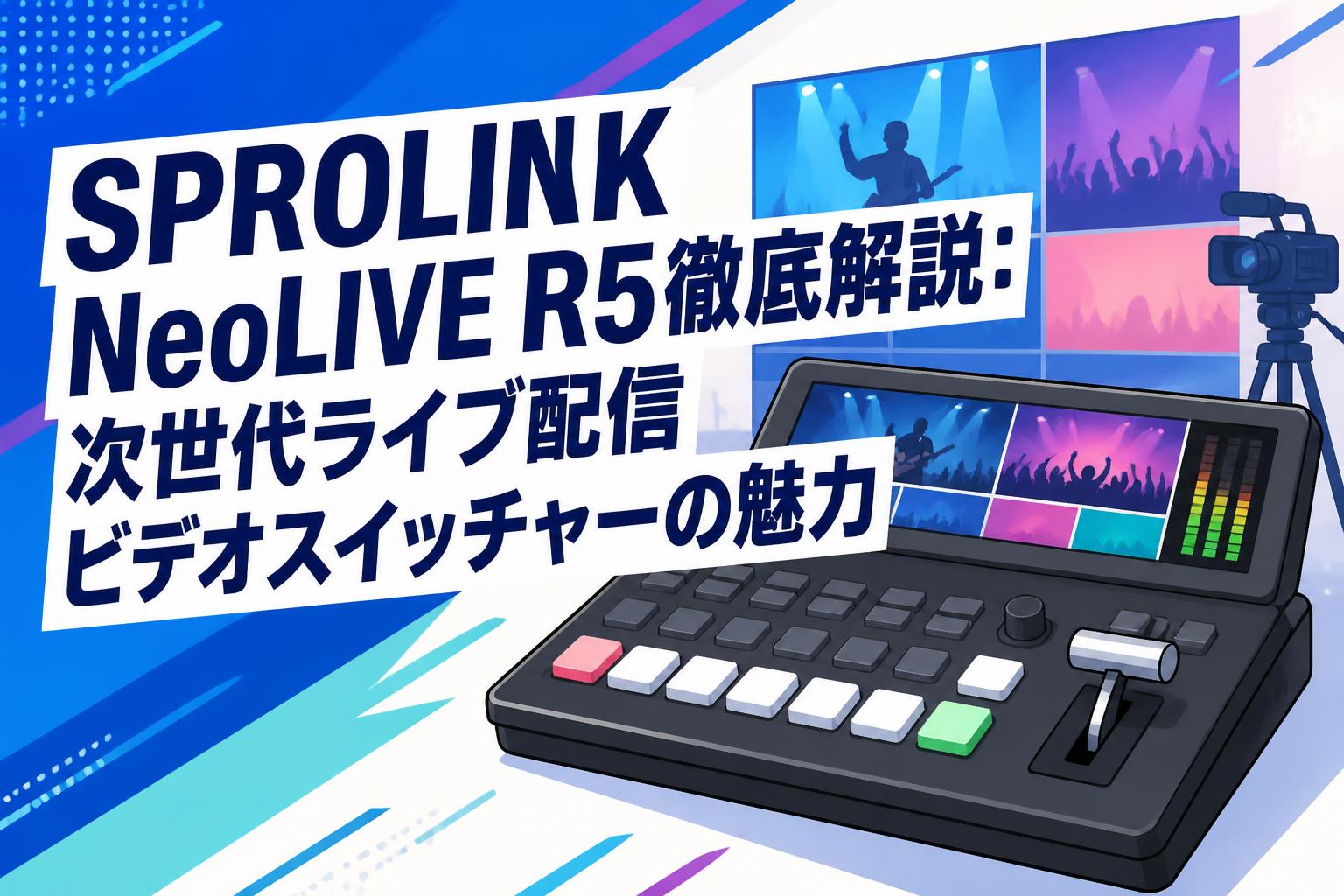 SPROLINK NeoLIVE R5徹底解説：次世代ライブ配信ビデオスイッチャーの