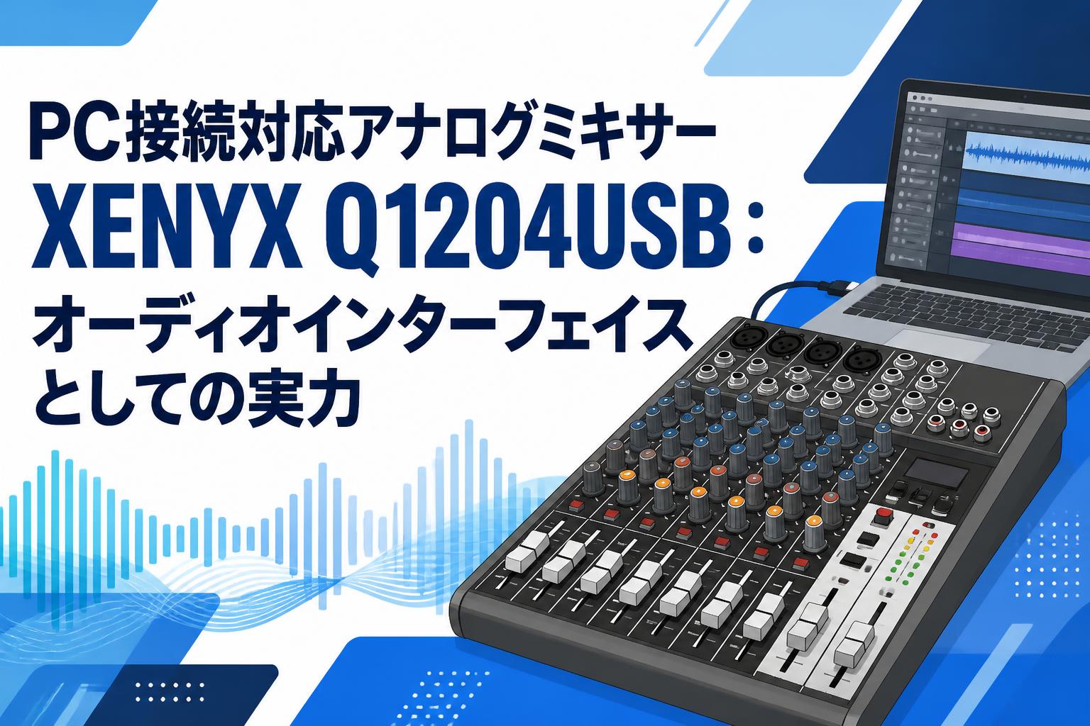 PC接続対応アナログミキサー XENYX Q1204USB：オーディオ