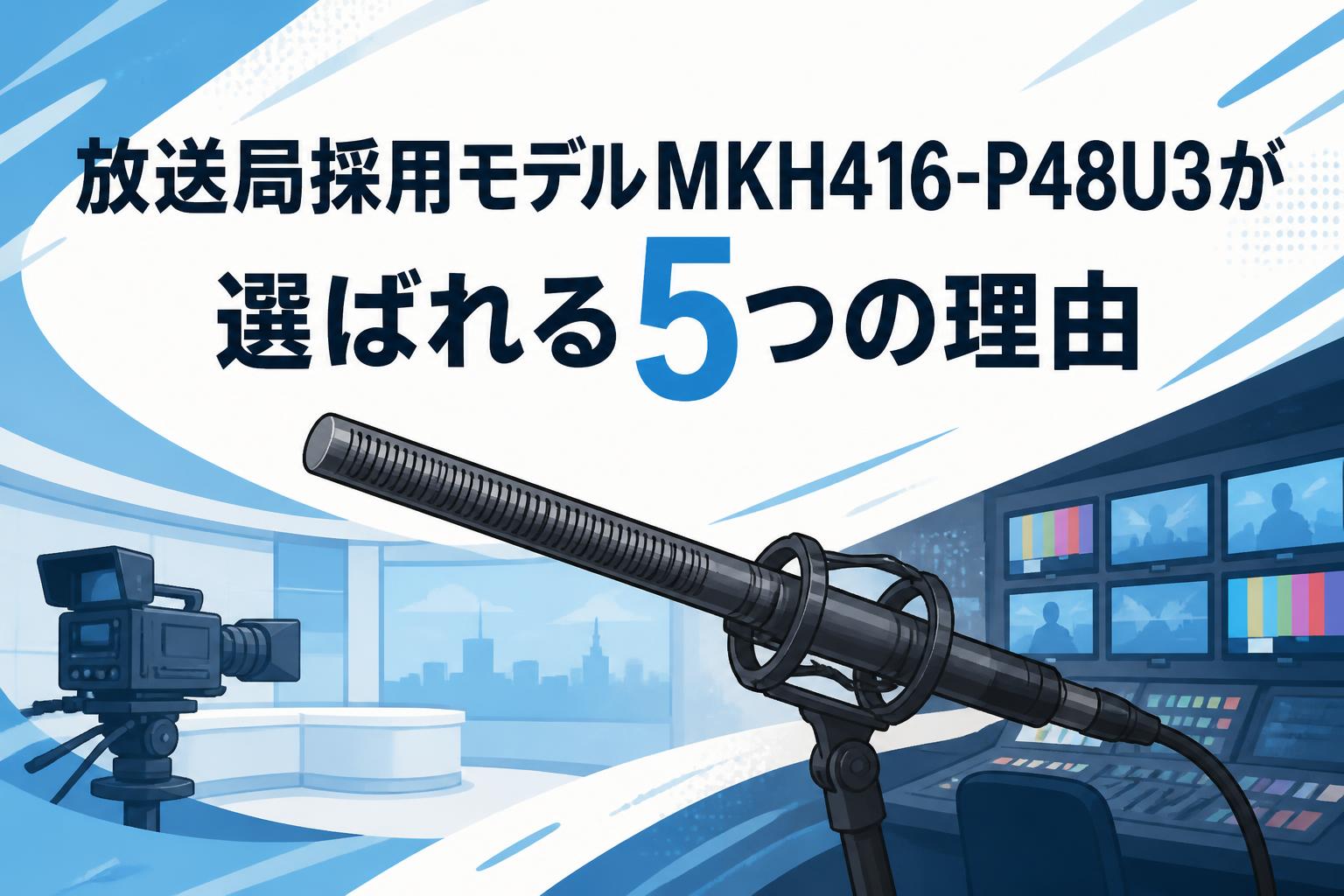 放送局採用モデルMKH416-P48U3が選ばれる5つの理由 | PANDA TIMES