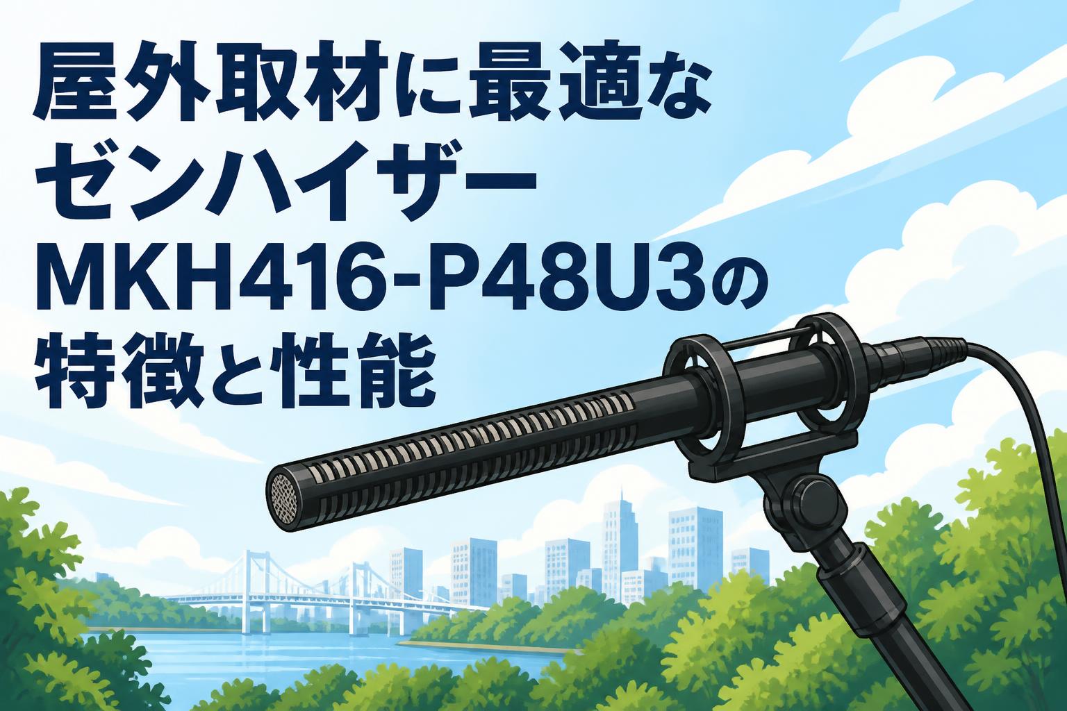 屋外取材に最適なゼンハイザーMKH416-P48U3の特徴と性能 | PANDA TIMES