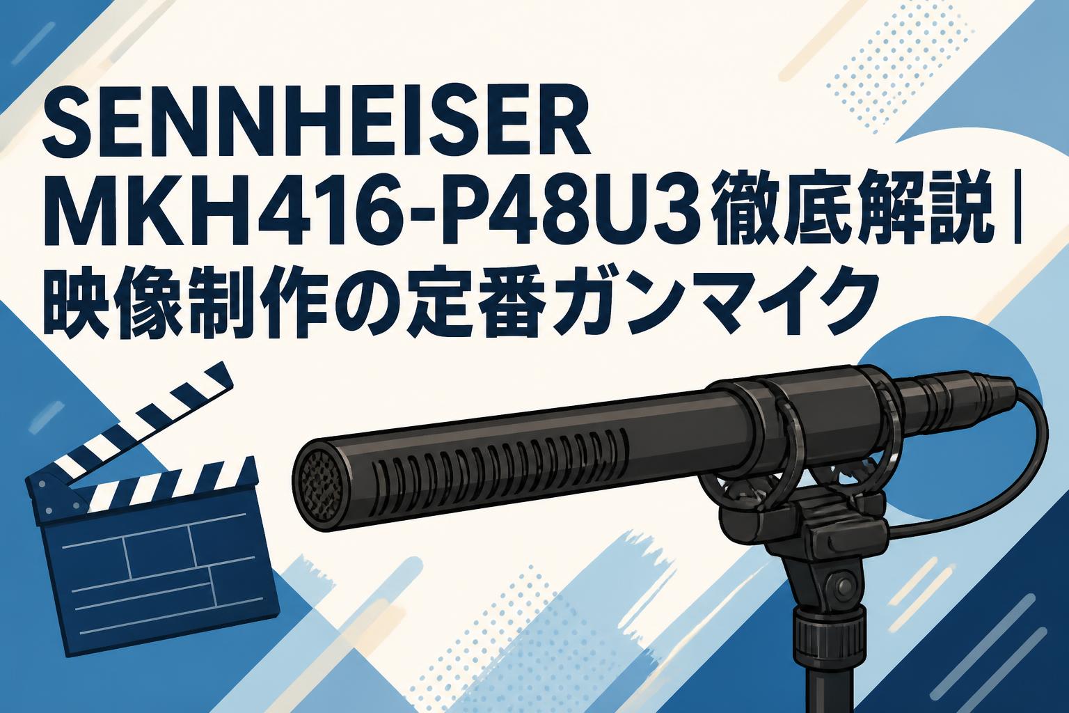 SENNHEISER MKH416-P48U3徹底解説｜映像制作の定番ガンマイク | PANDA