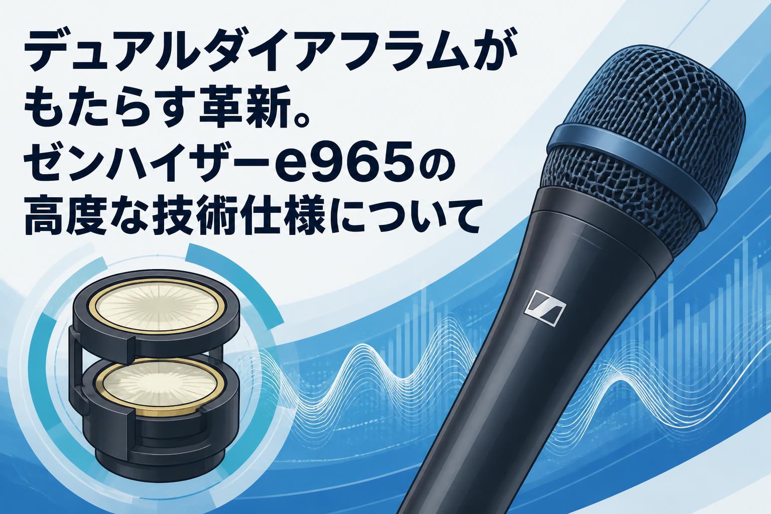デュアルダイアフラムがもたらす革新。ゼンハイザーe965の高度な技術