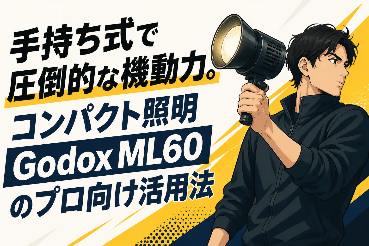 手持ち式で圧倒的な機動力。コンパクト照明Godox ML60のプロ向け活用法