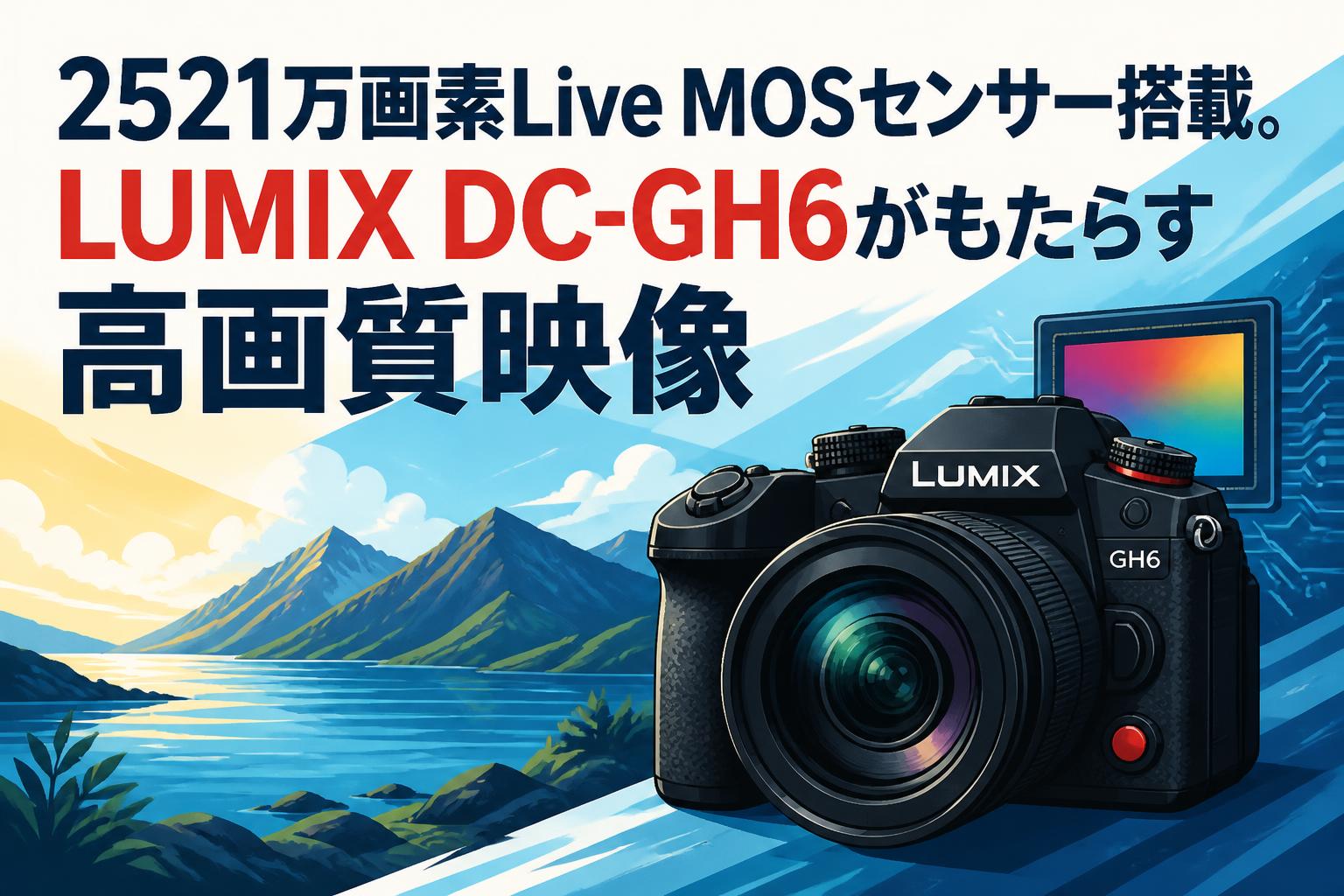 2521万画素Live MOSセンサー搭載。LUMIX DC-GH6がもたらす高画質映像