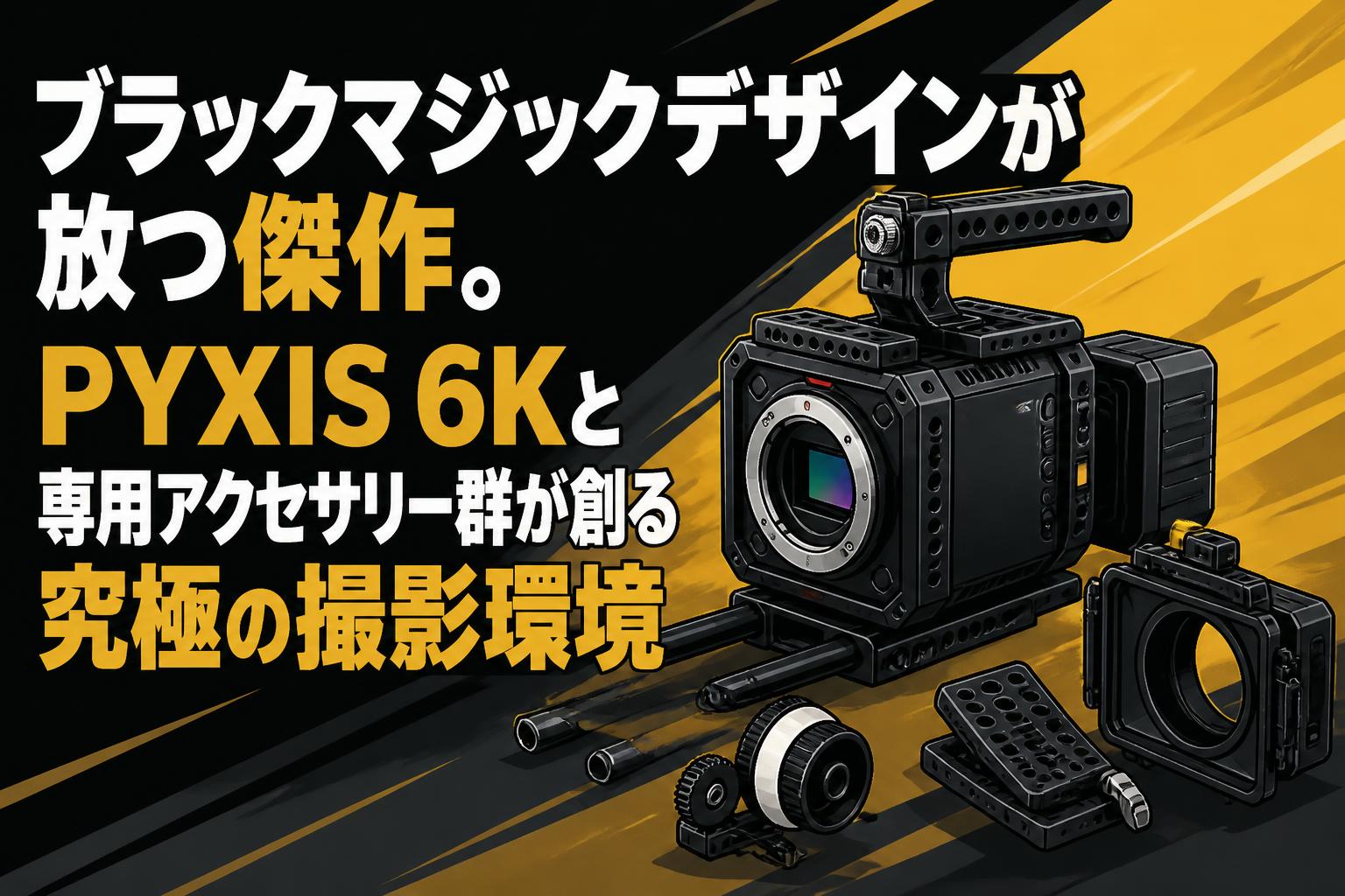 ブラックマジックデザインが放つ傑作。PYXIS 6Kと専用アクセサリー群が