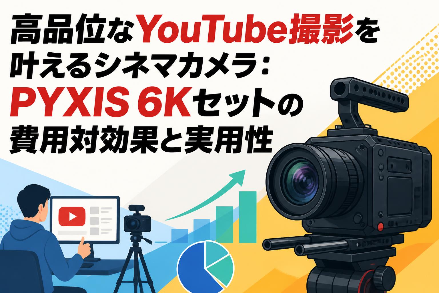 高品位なYouTube撮影を叶えるシネマカメラ：PYXIS 6Kセットの費用対