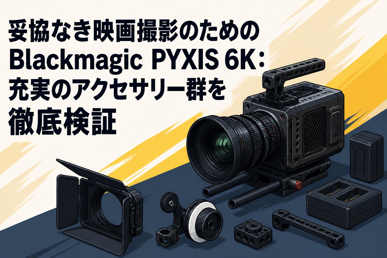 妥協なき映画撮影のためのBlackmagic PYXIS 6K：充実のアクセサリー群