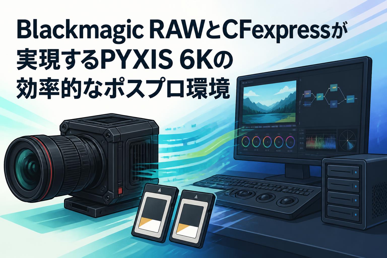 Blackmagic RAWとCFexpressが実現するPYXIS 6Kの効率的なポスプロ環境