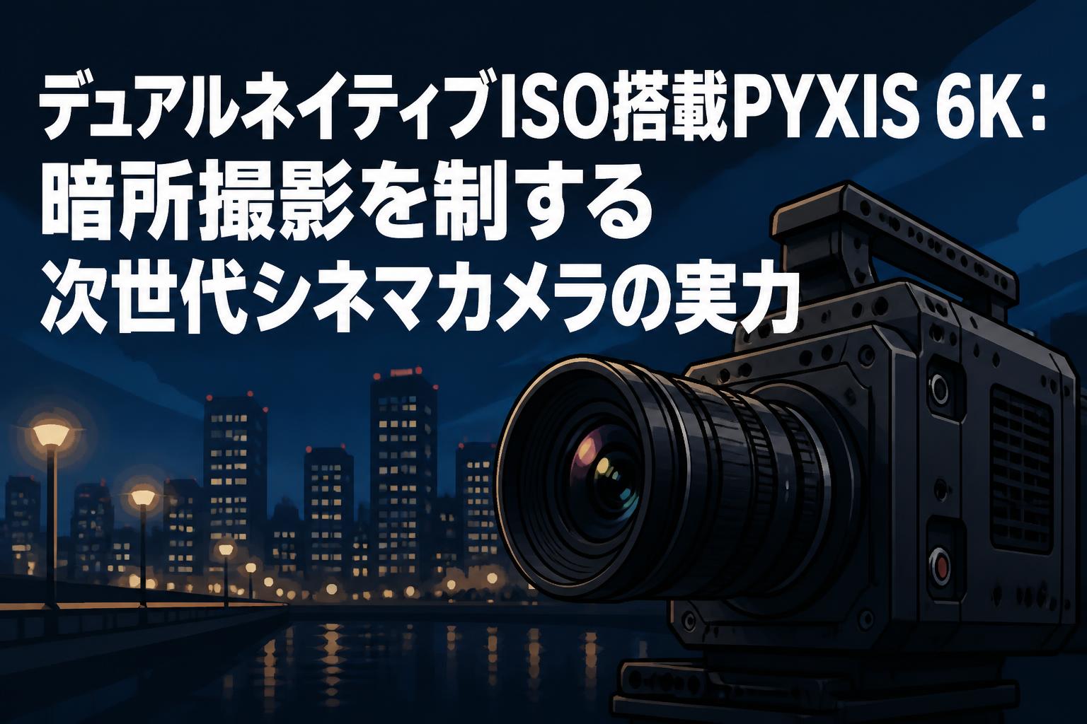 パ*ダ様 大量カメラ￼など ￼まとめ デュアルネイティブISO搭載PYXIS 6K：暗所撮影を制する次世代シネマ