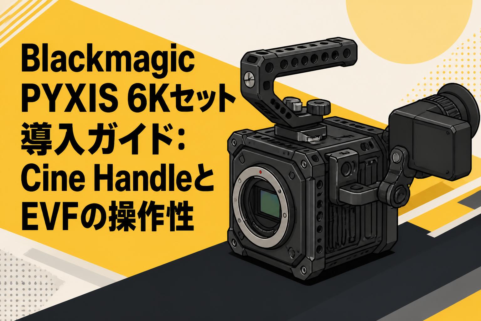 Blackmagic PYXIS 6Kセット導入ガイド：Cine HandleとEVFの操作性