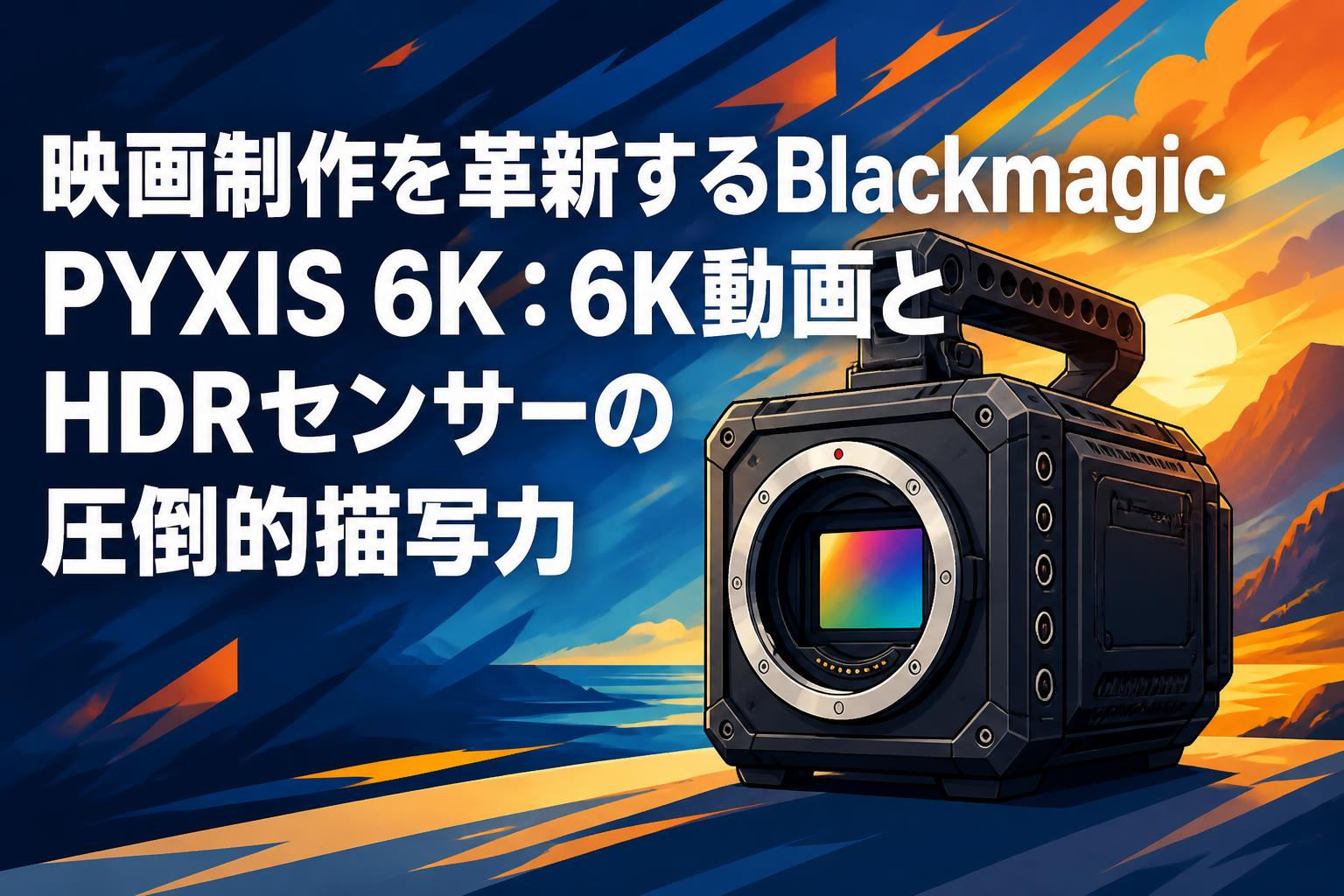 映画制作を革新するBlackmagic PYXIS 6K：6K動画とHDRセンサーの圧倒的