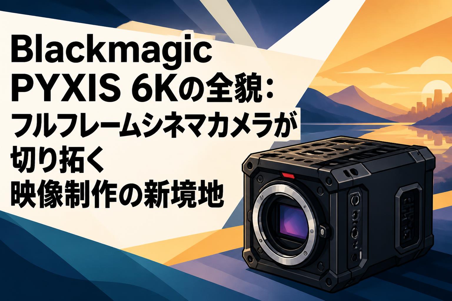 Blackmagic PYXIS 6Kの全貌：フルフレームシネマカメラが切り拓く映像