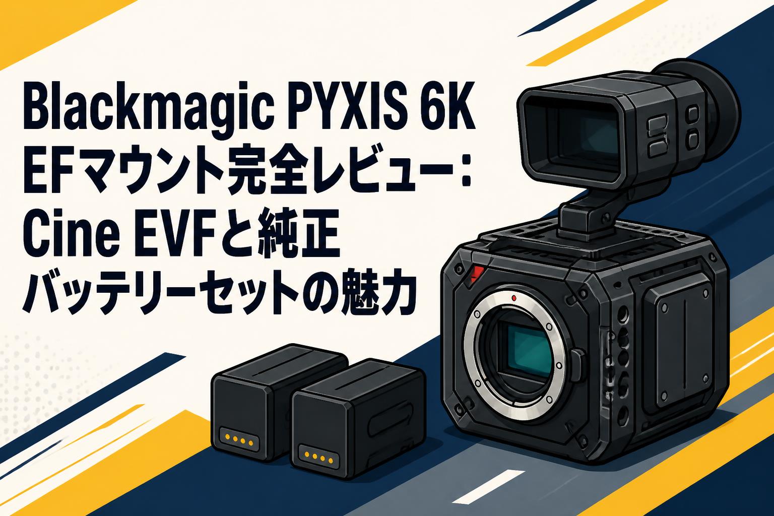 Blackmagic PYXIS 6K EFマウント完全レビュー：Cine EVFと純正