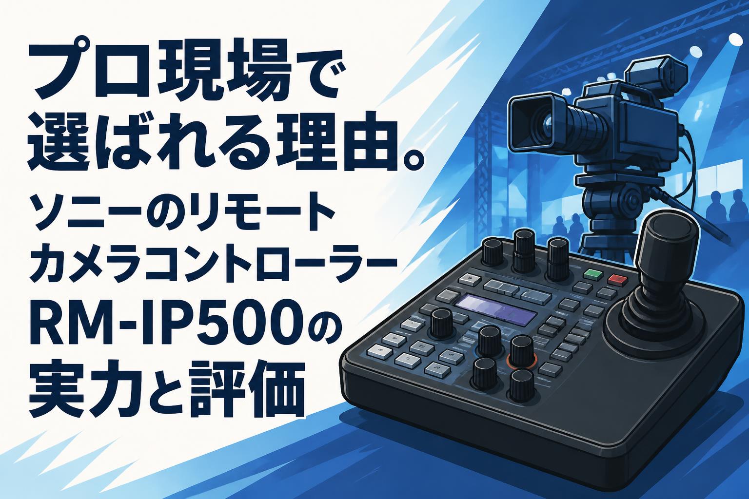 プロ現場で選ばれる理由。ソニーのリモートカメラコントローラーRM