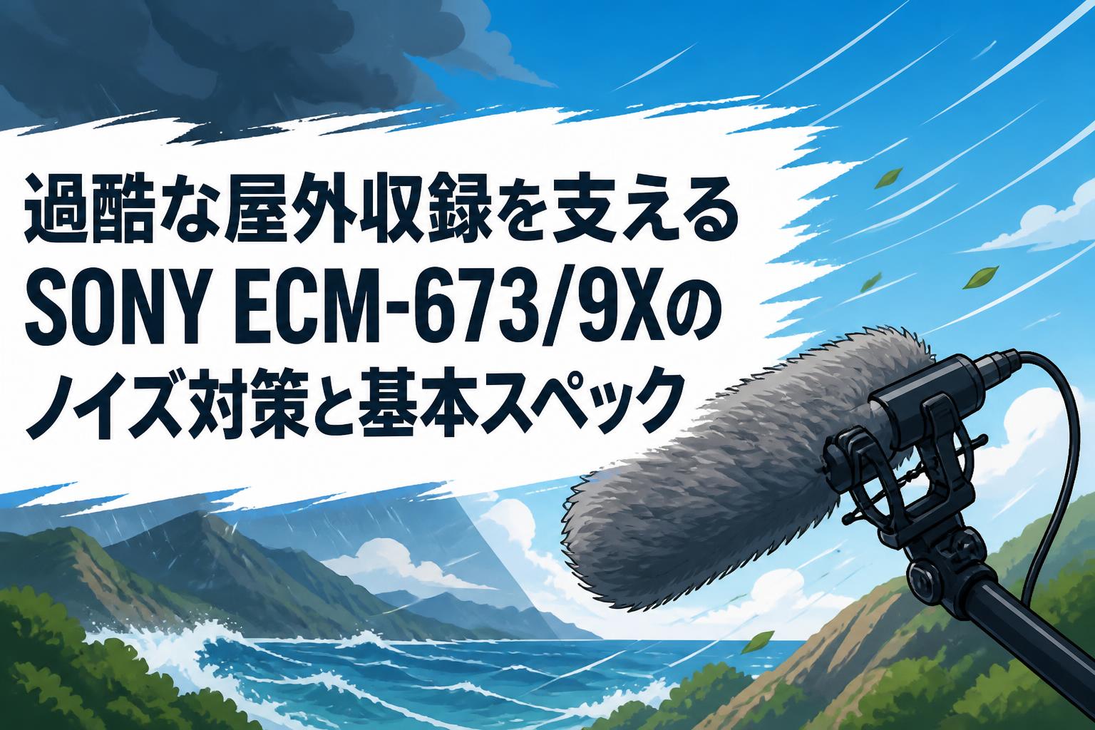 過酷な屋外収録を支えるSONY ECM-673/9Xのノイズ対策と基本スペック