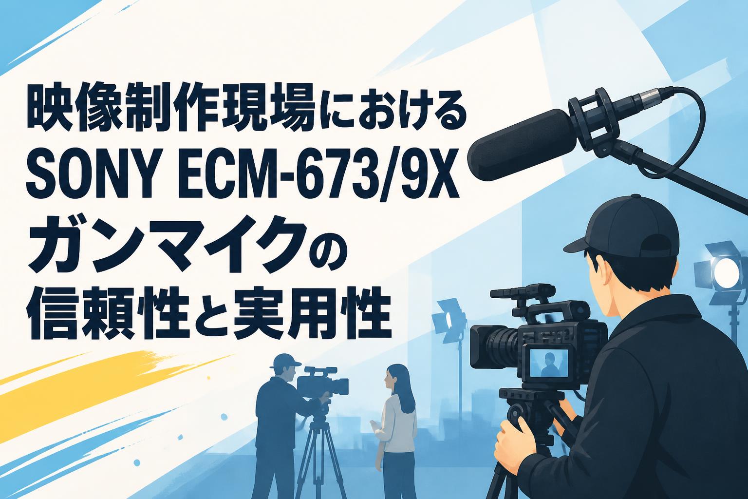 映像制作現場におけるSONY ECM-673/9Xガンマイクの信頼性と実用性