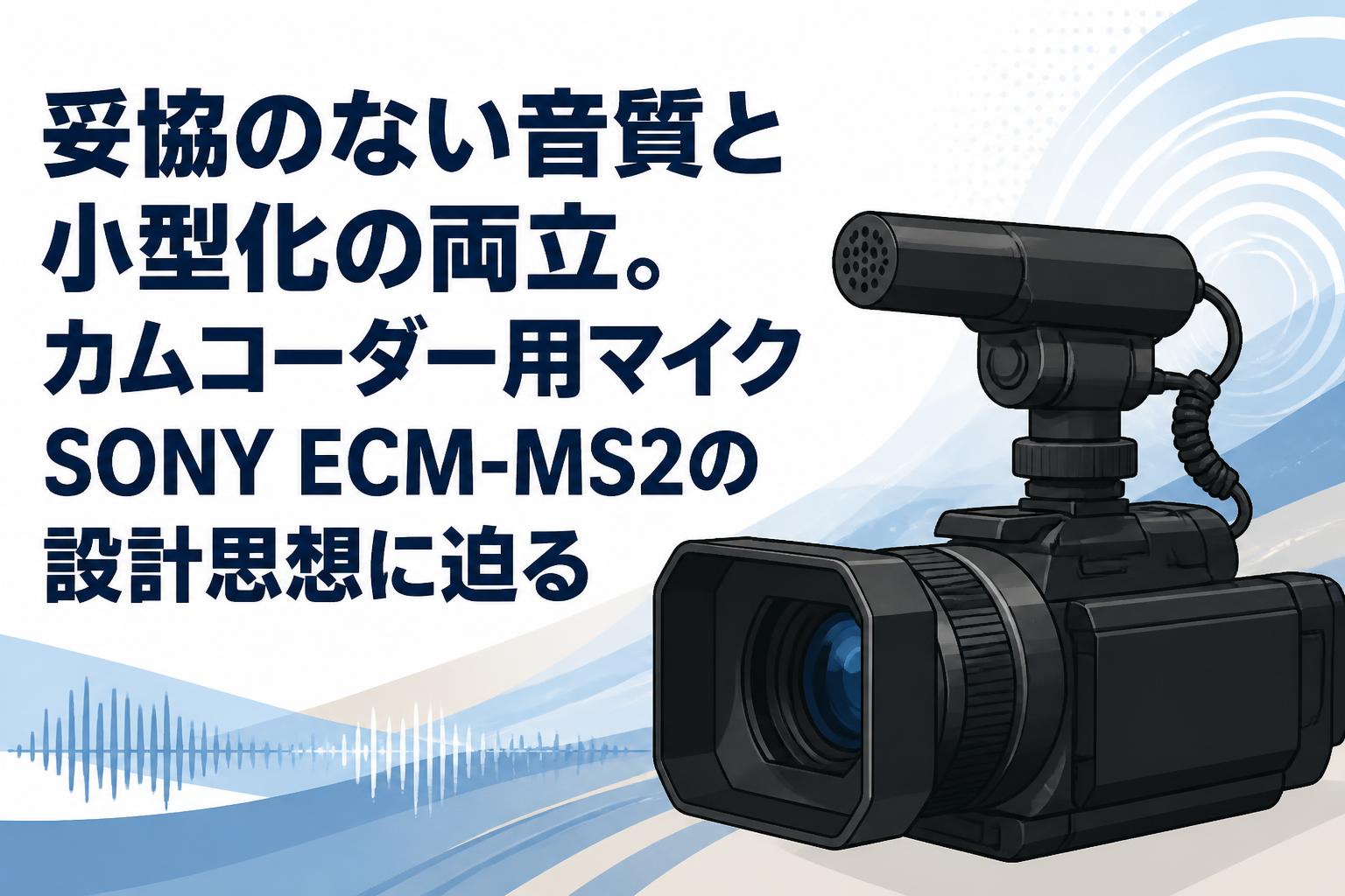 妥協のない音質と小型化の両立。カムコーダー用マイクSONY ECM-MS2の