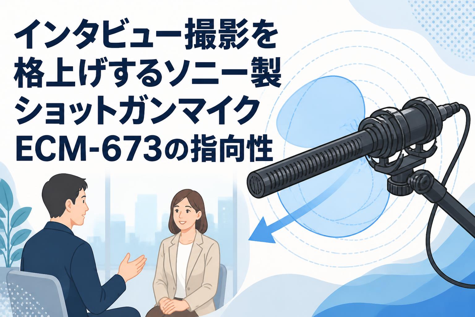 インタビュー撮影を格上げするソニー製ショットガンマイクECM-673の