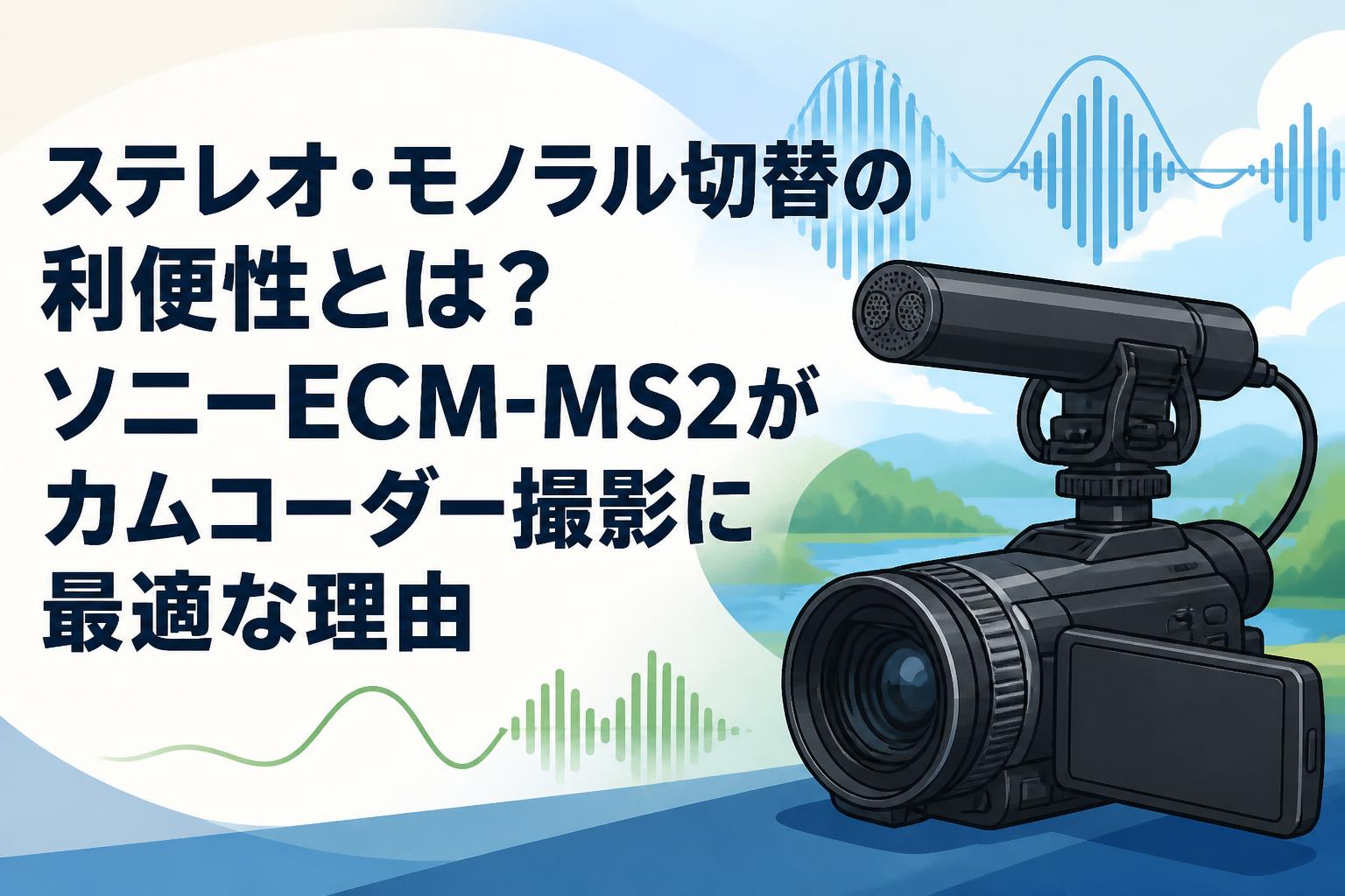 ステレオ・モノラル切替の利便性とは？ソニーECM-MS2がカムコーダー