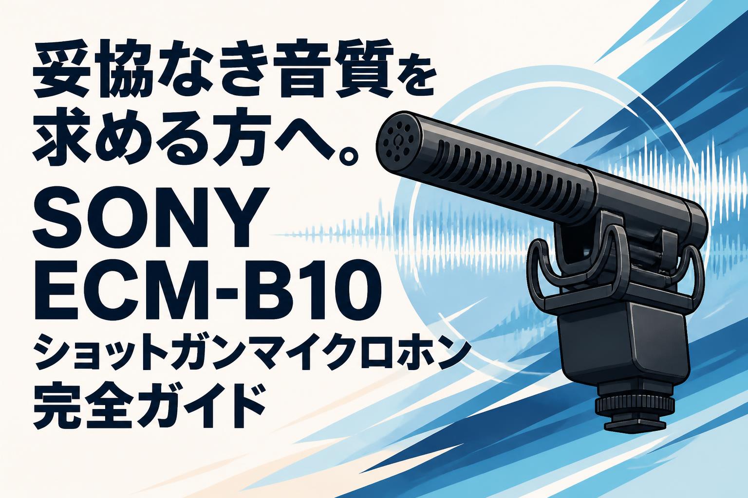妥協なき音質を求める方へ。SONY ECM-B10ショットガンマイクロホン完全