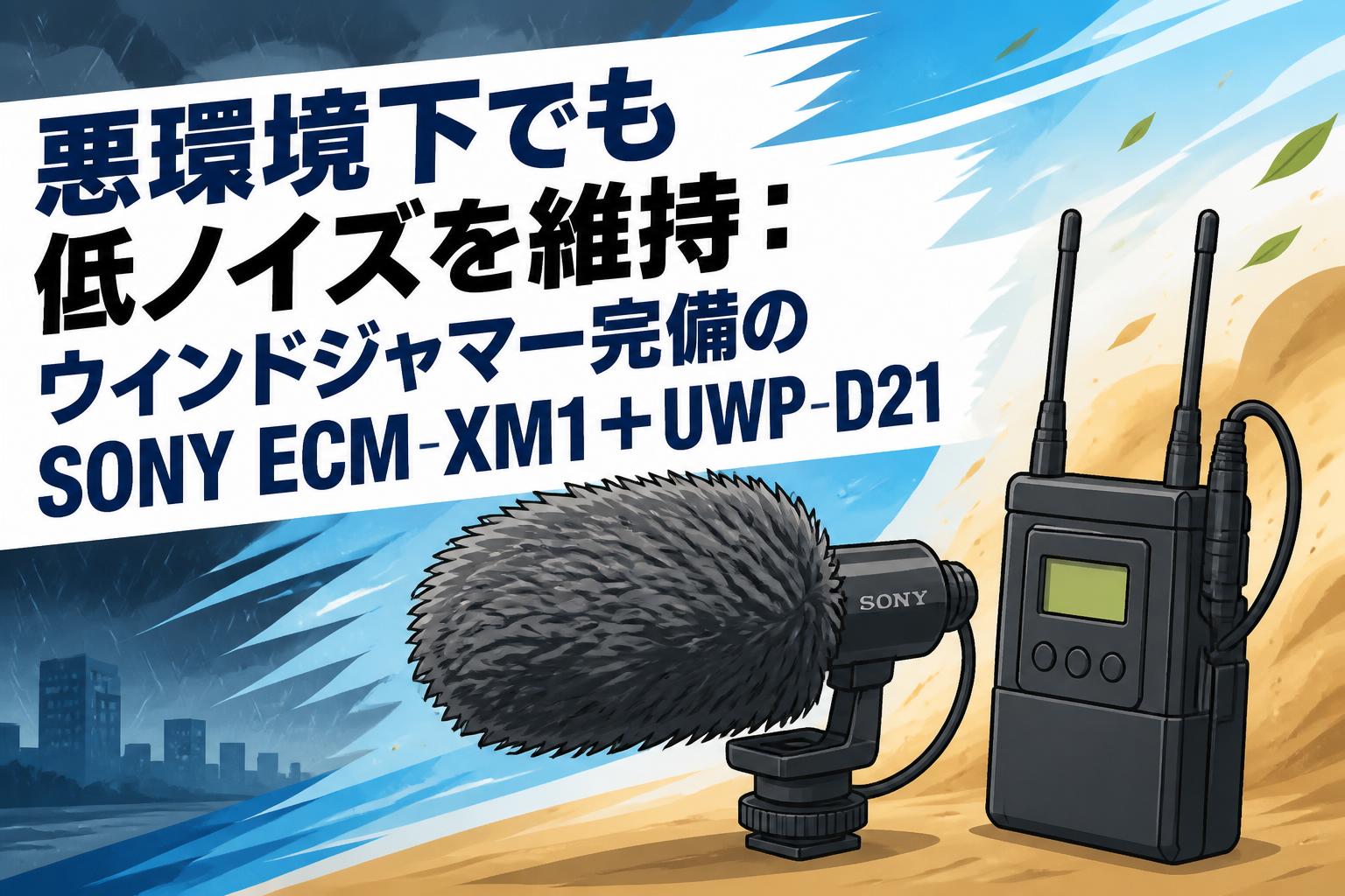 悪環境下でも低ノイズを維持：ウィンドジャマー完備のSONY ECM