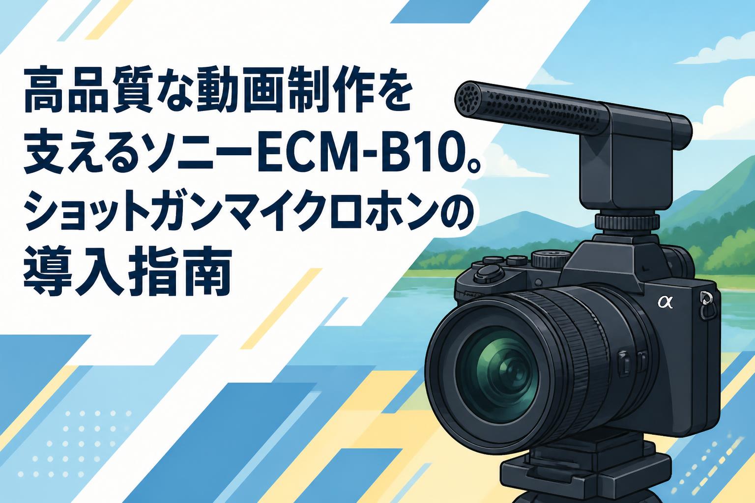 高品質な動画制作を支えるソニーECM-B10。ショットガンマイクロホンの