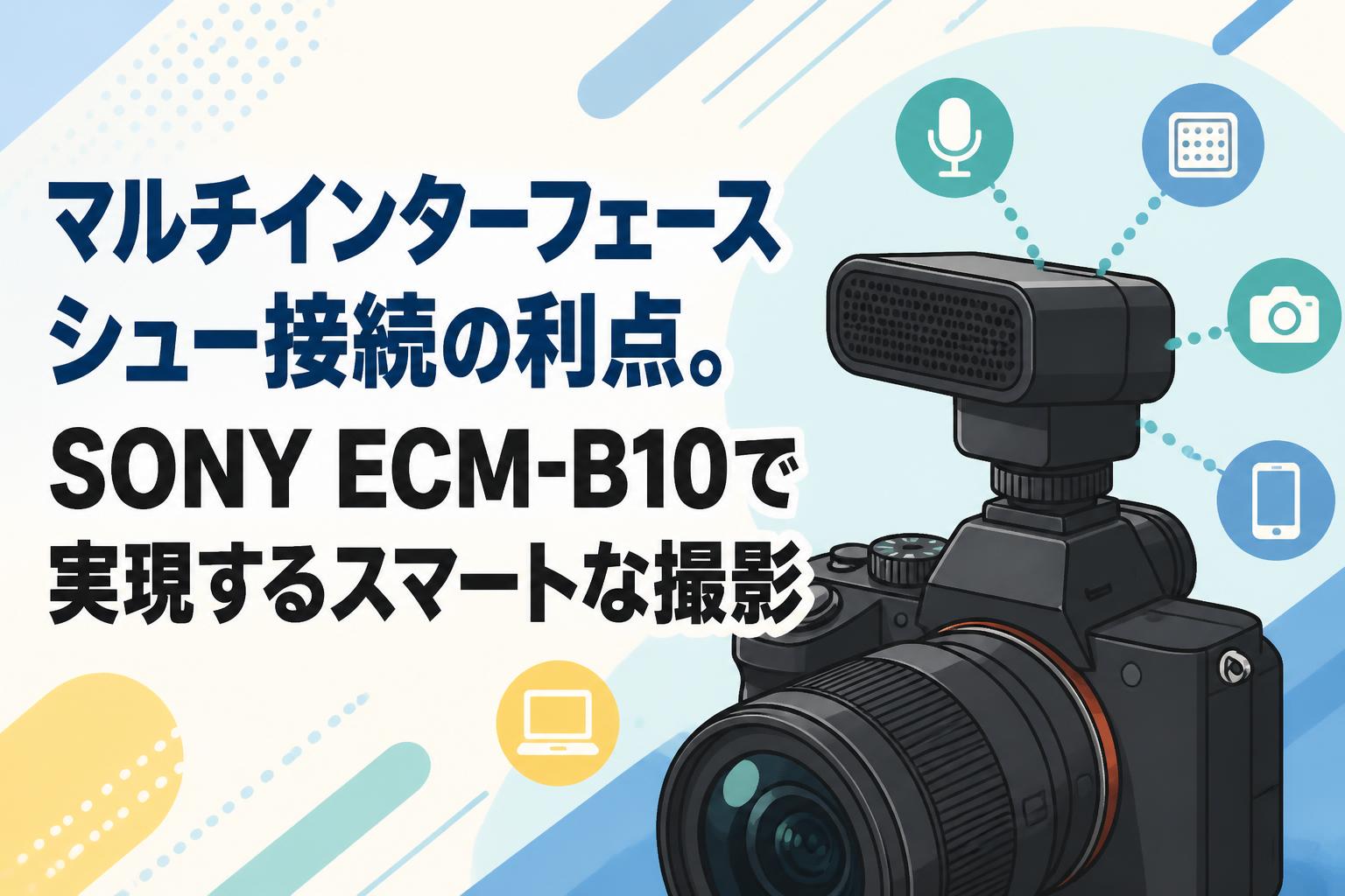 マルチインターフェースシュー接続の利点。SONY ECM-B10で実現する