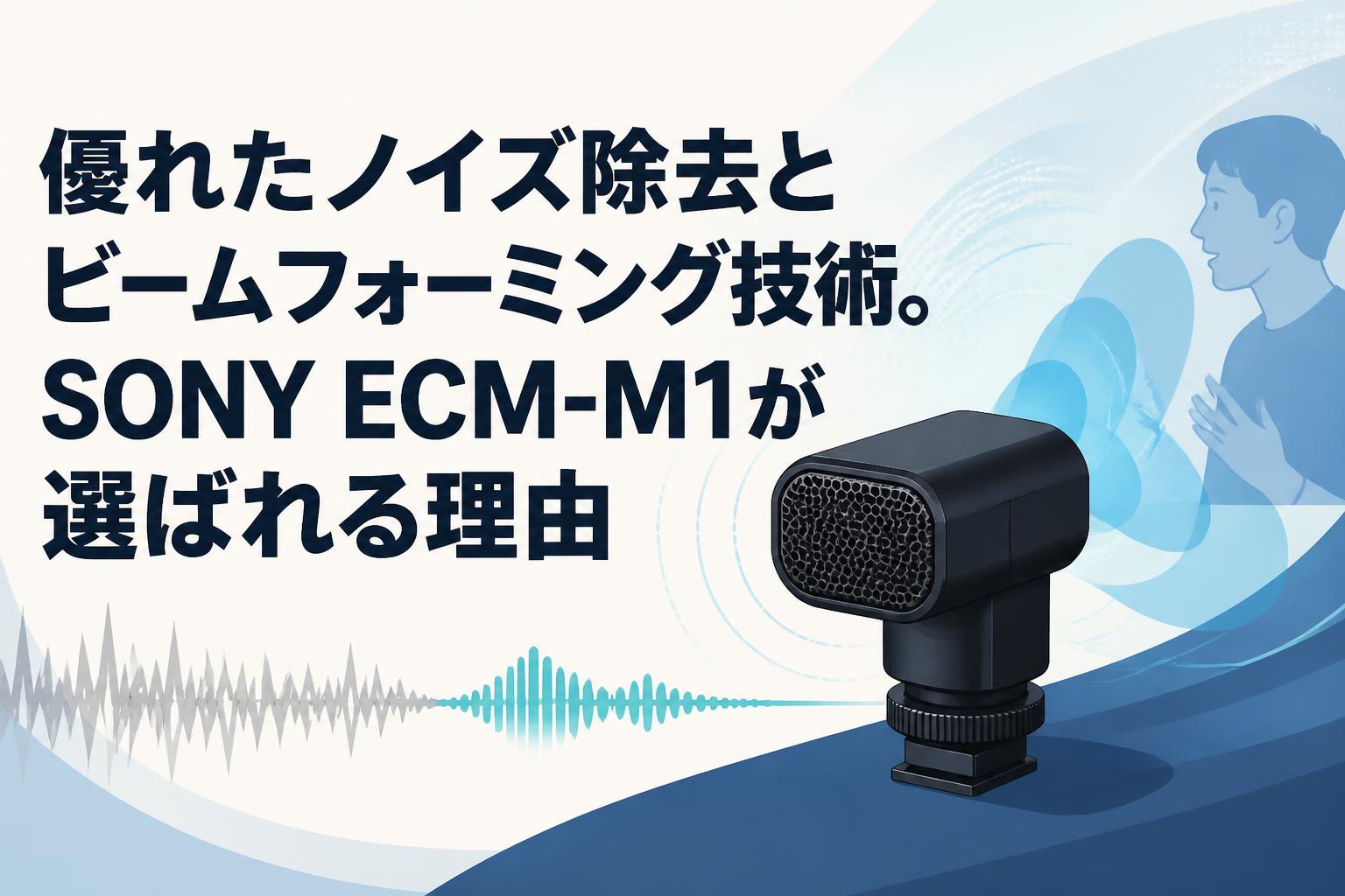 優れたノイズ除去とビームフォーミング技術。SONY ECM-M1が選ばれる