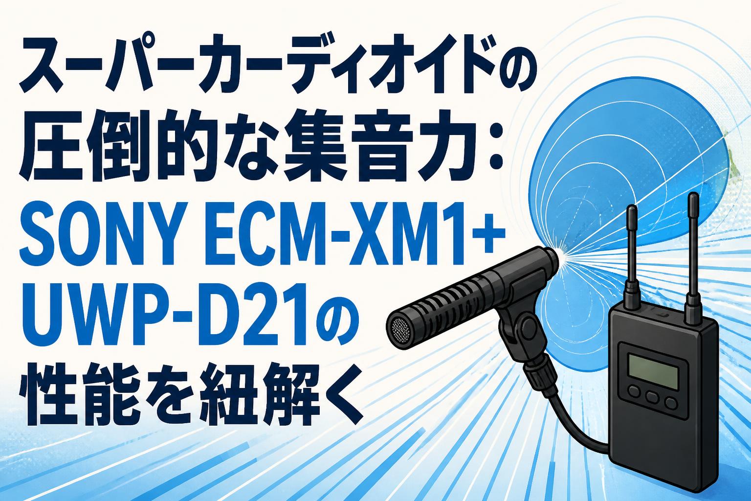 スーパーカーディオイドの圧倒的な集音力：SONY ECM-XM1＋UWP-D21の