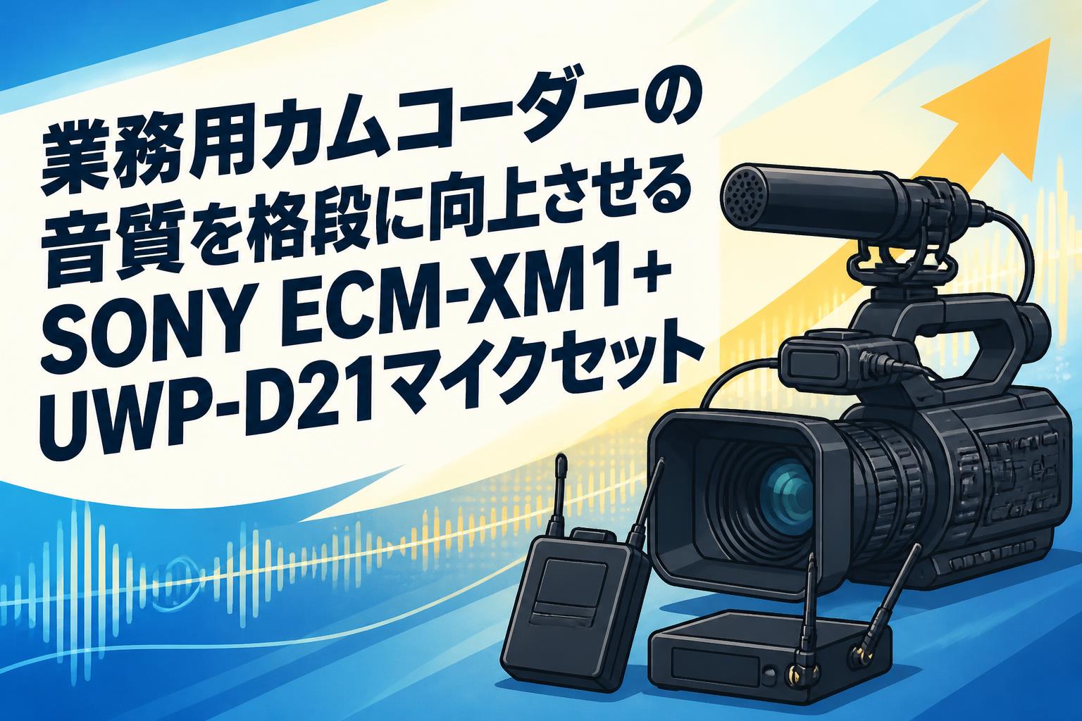 業務用カムコーダーの音質を格段に向上させるSONY ECM-XM1＋UWP-D21