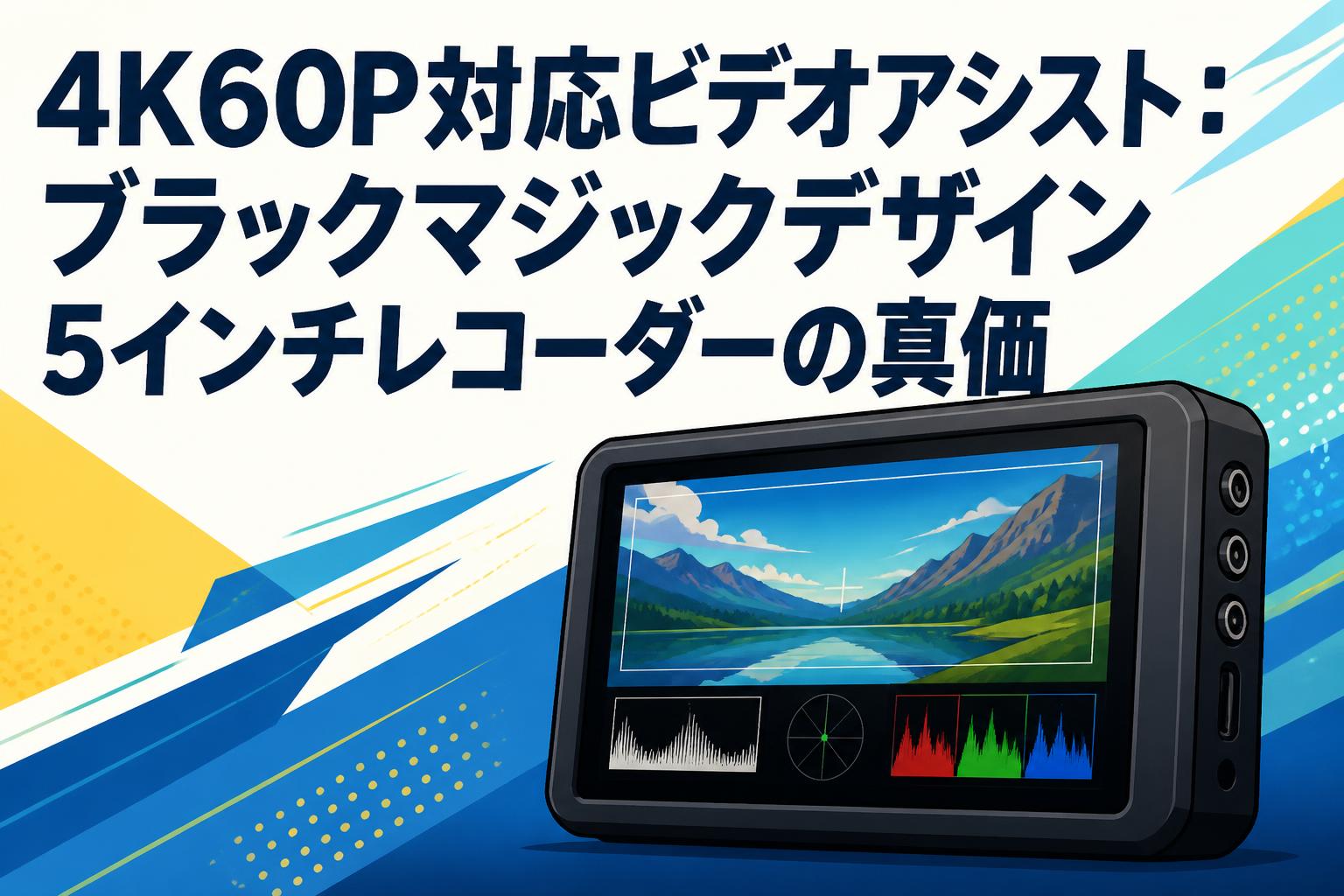 4K60P対応ビデオアシスト：ブラックマジックデザイン5インチレコーダー