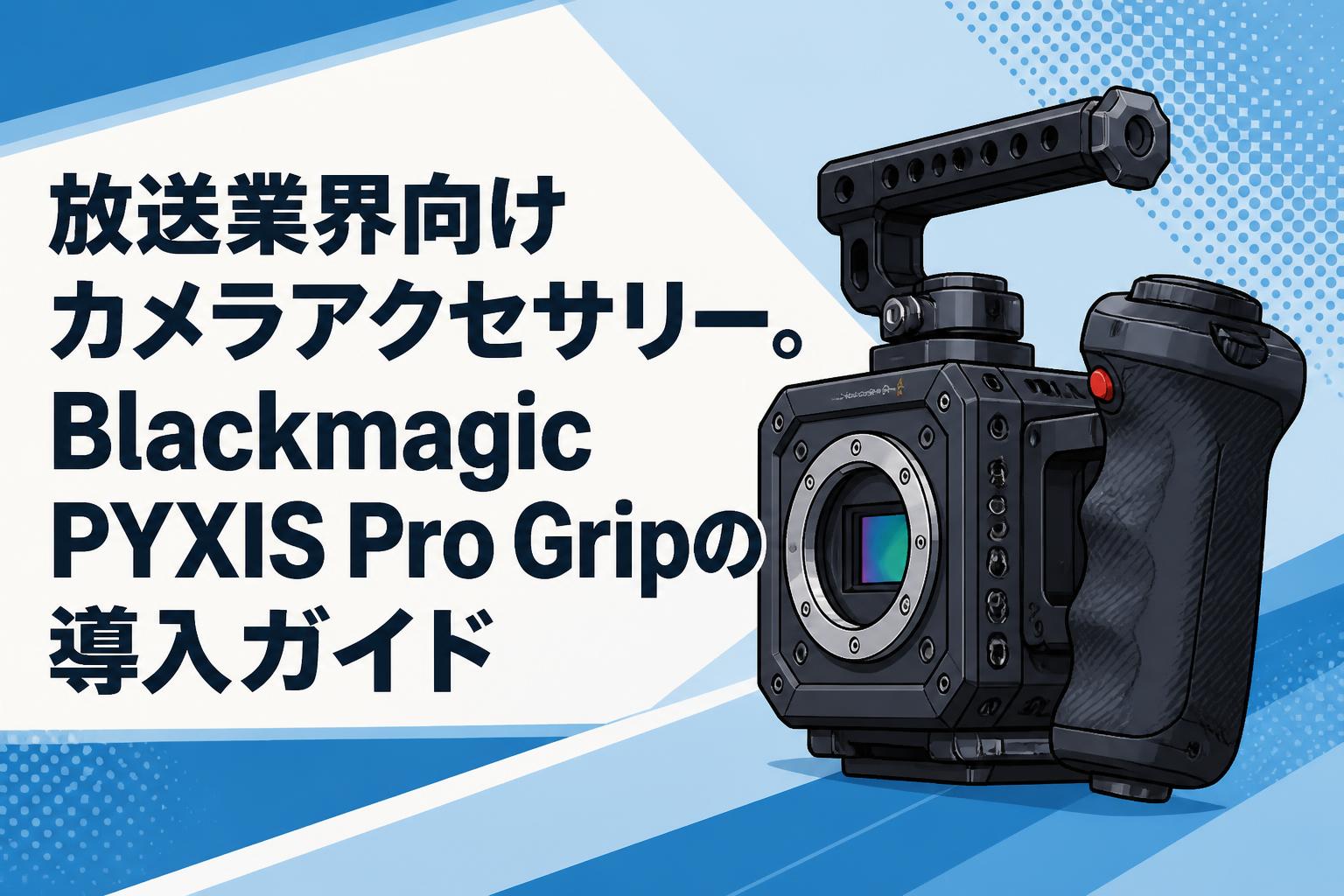 (49) カメラアクセサリー 放送業界向けカメラアクセサリー。Blackmagic PYXIS Pro Gripの導入