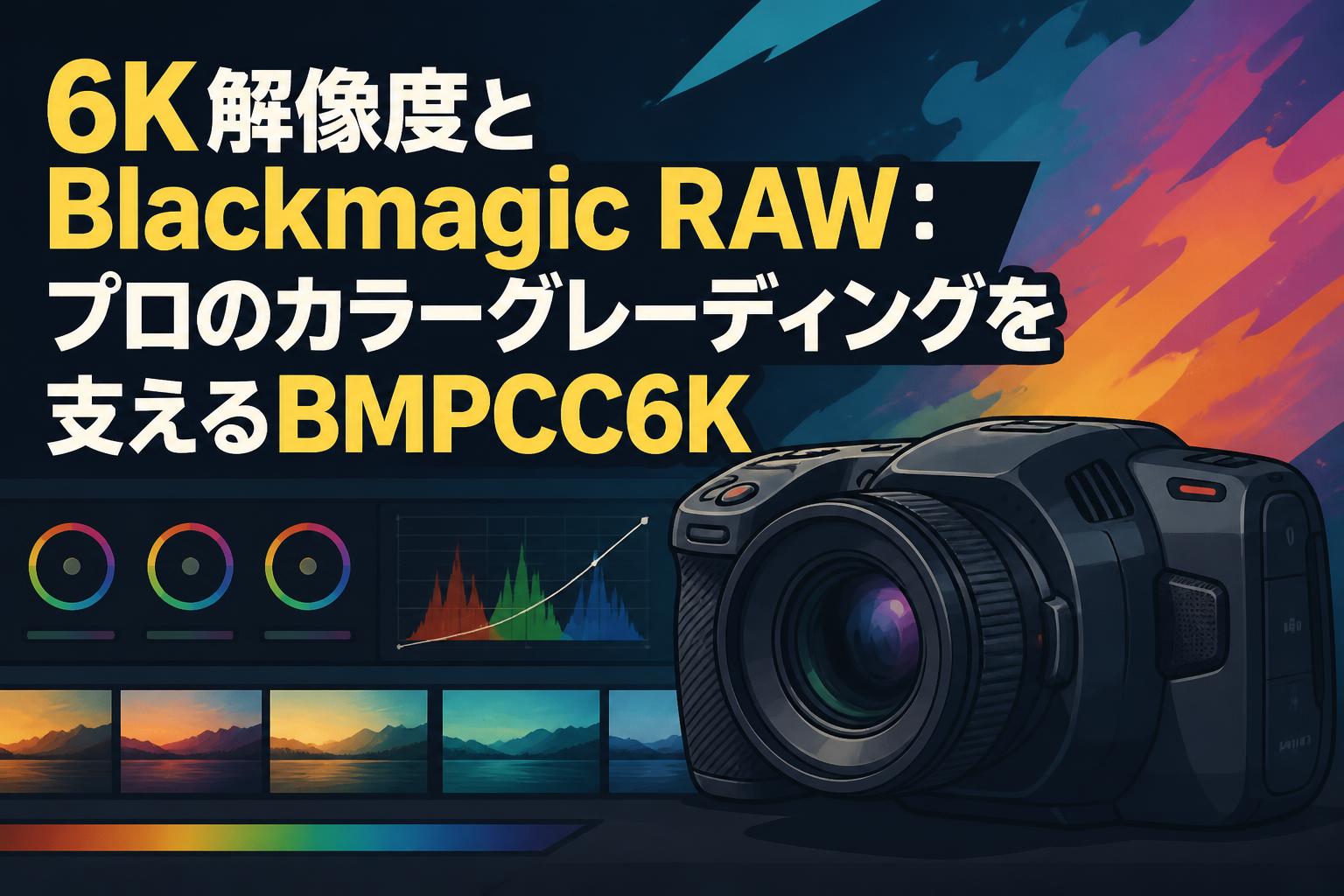 Blackmagic Design BMPCC6K センサー汚れ有り 6K解像度とBlackmagic RAW：プロのカラーグレーディングを支える
