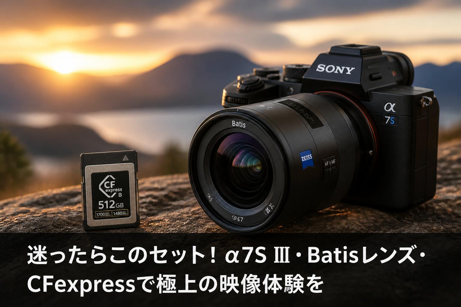 迷ったらこのセット！α7S Ⅲ・Batisレンズ・CFexpressで極上の映像体験