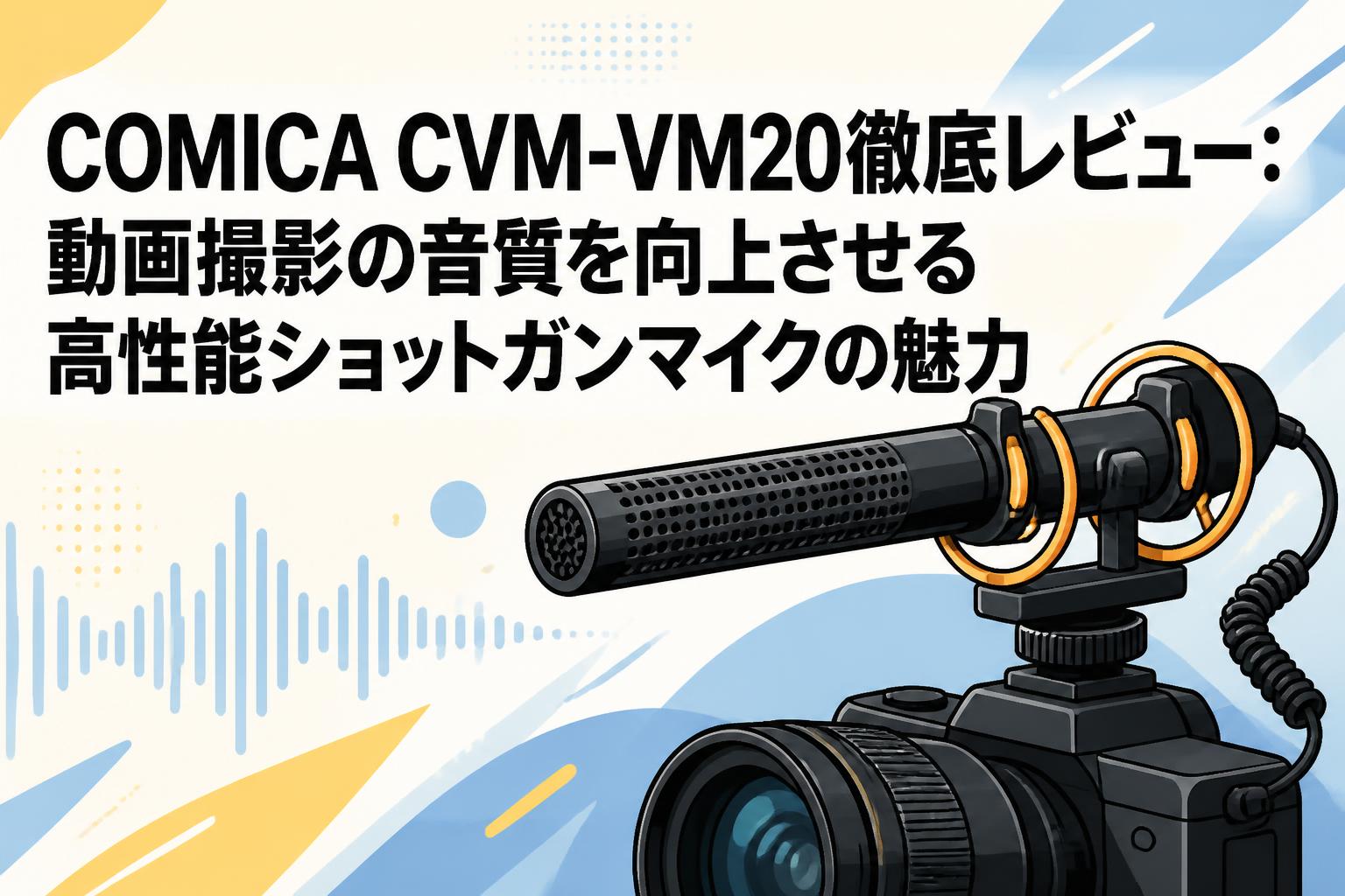 COMICA CVM-VM20徹底レビュー：動画撮影の音質を向上させる高性能