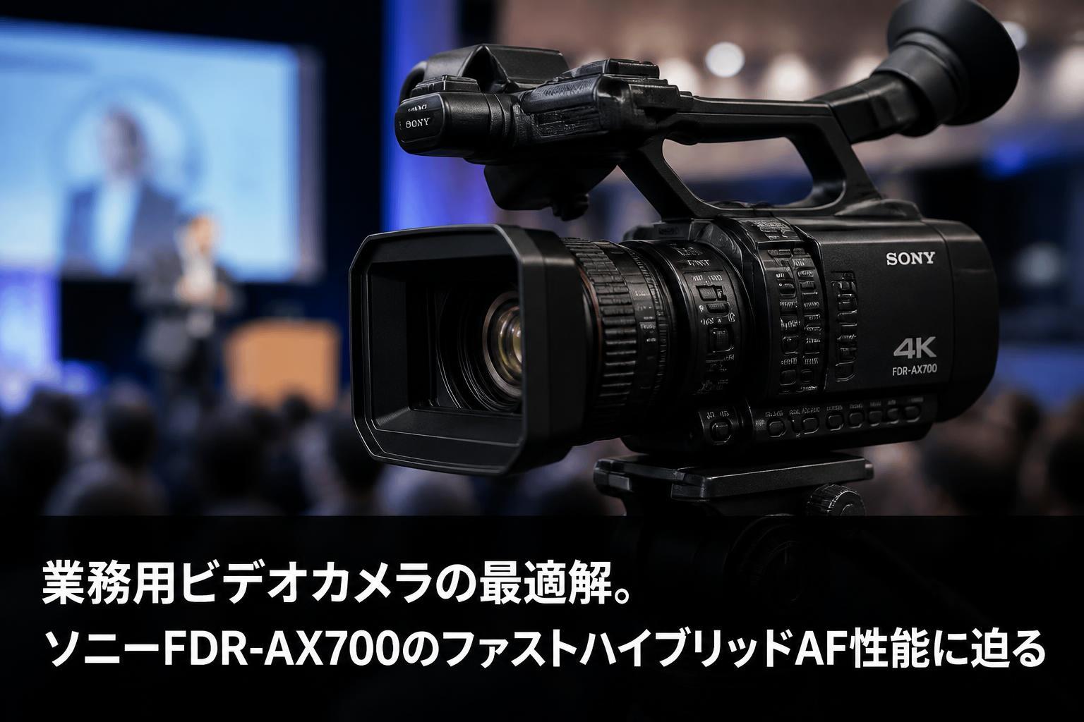 業務用ビデオカメラの最適解。ソニーFDR-AX700のファストハイブリッド