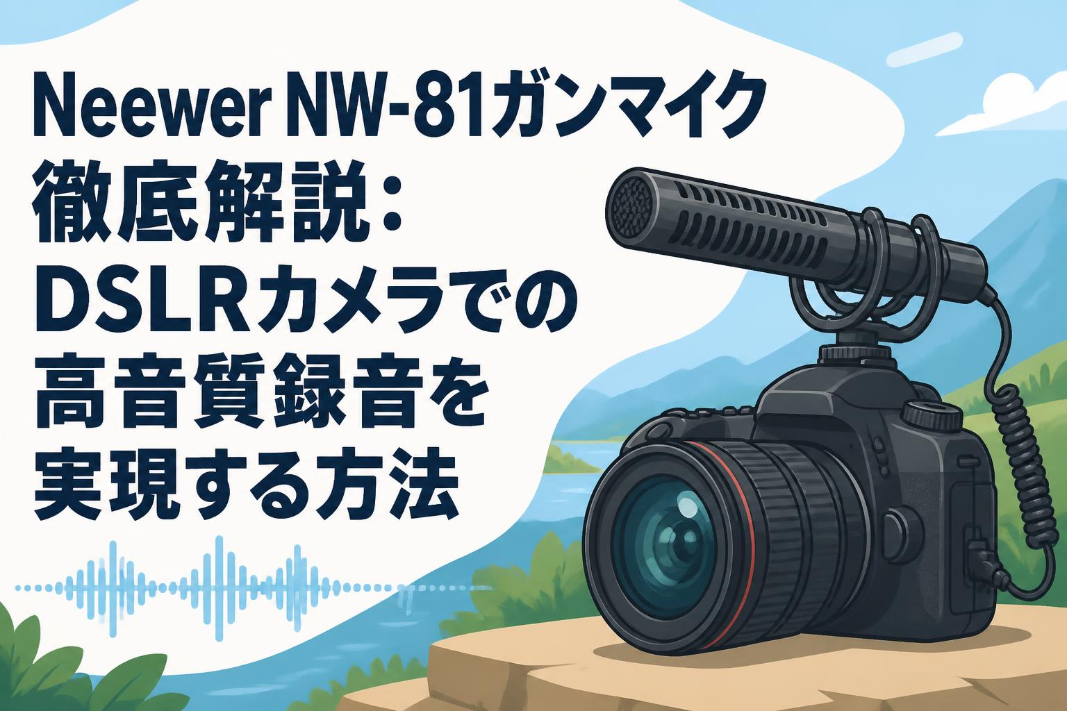 値引有　NEEWER NW-81 コンデンサーショットガンマイク Neewer NW-81ガンマイク徹底解説：DSLRカメラでの高音質録音を実現する