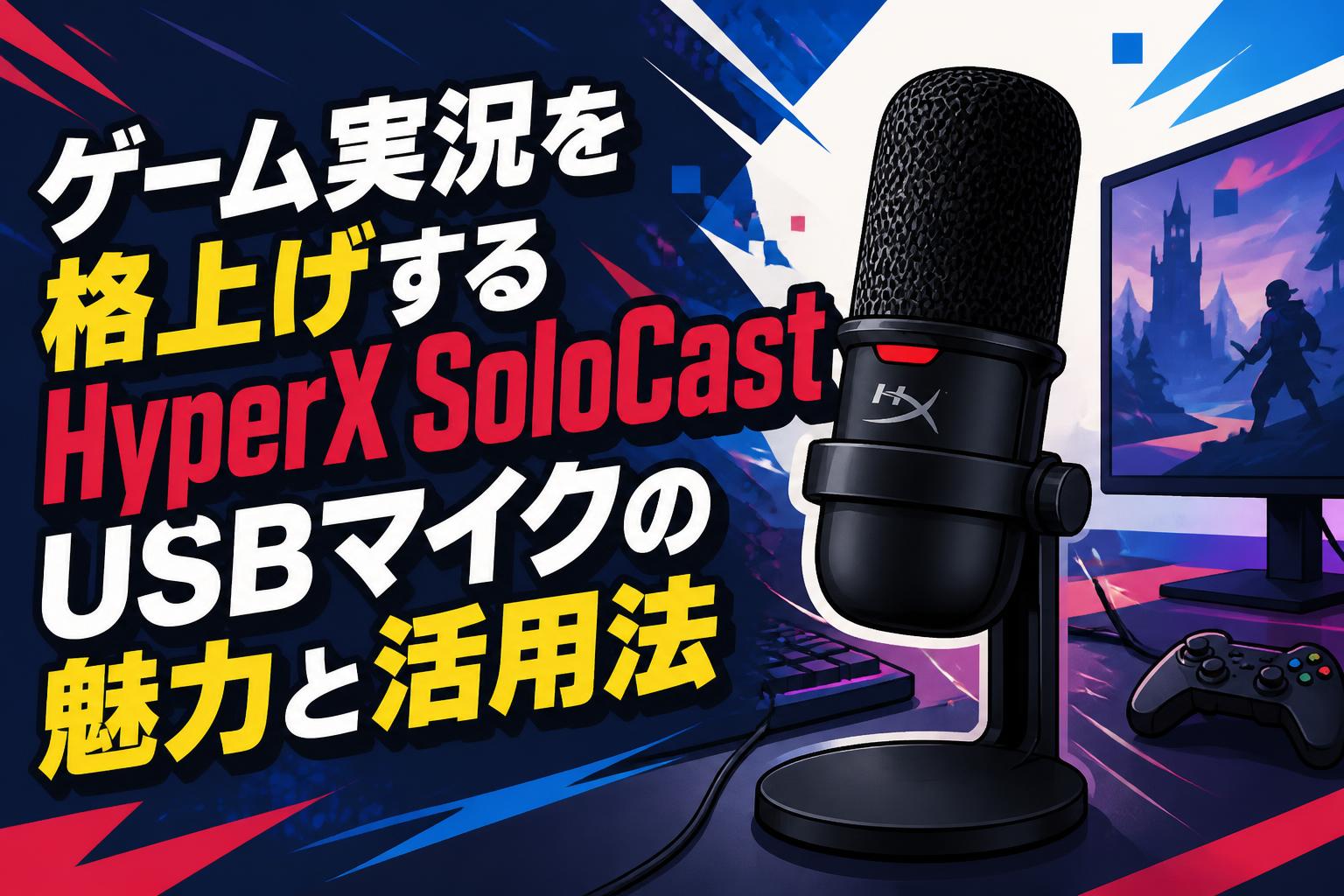 ゲーム実況を格上げするHyperX SoloCast USBマイクの魅力と活用法