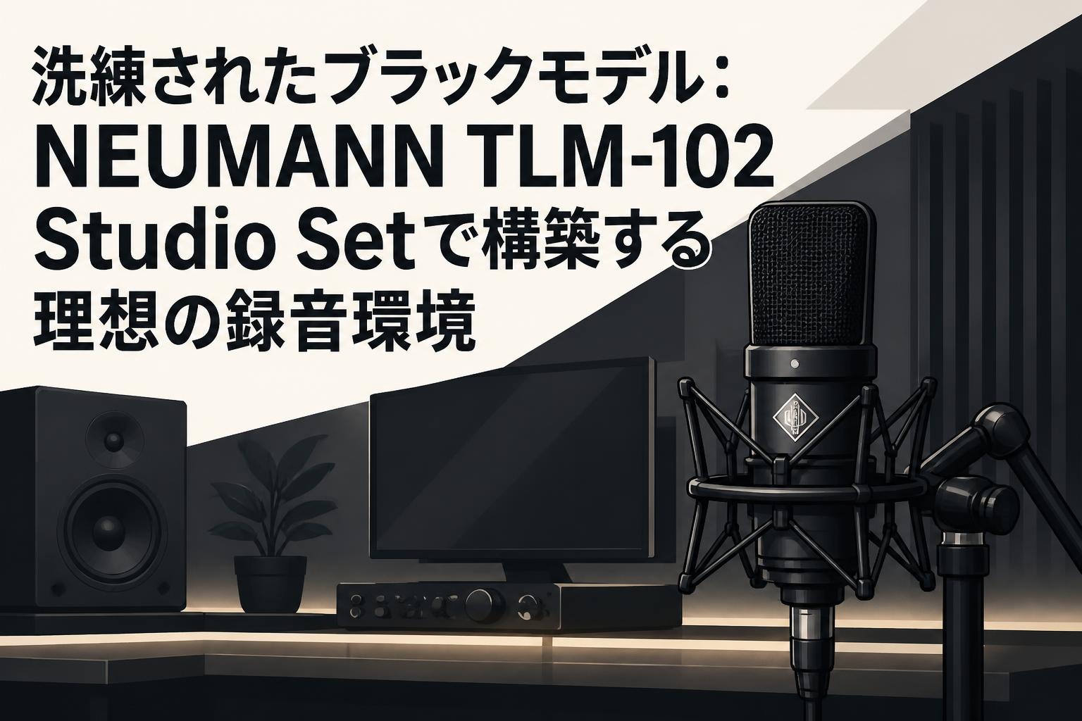 洗練されたブラックモデル：NEUMANN TLM-102 Studio Setで構築する理想