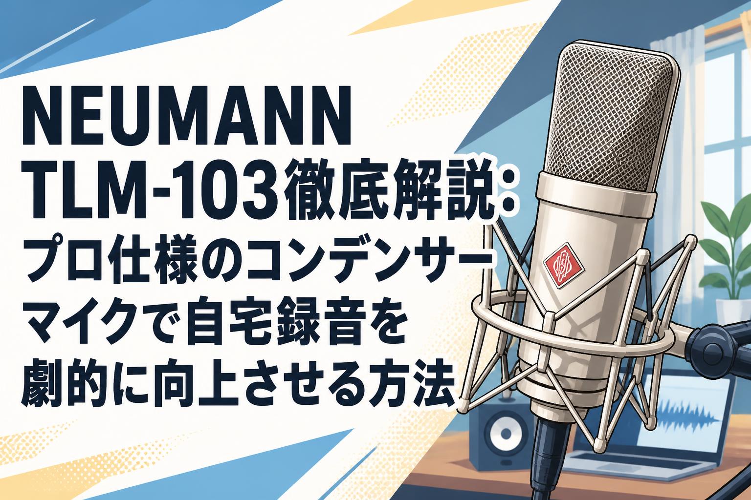 NEUMANN TLM-103徹底解説：プロ仕様のコンデンサーマイクで自宅録音を